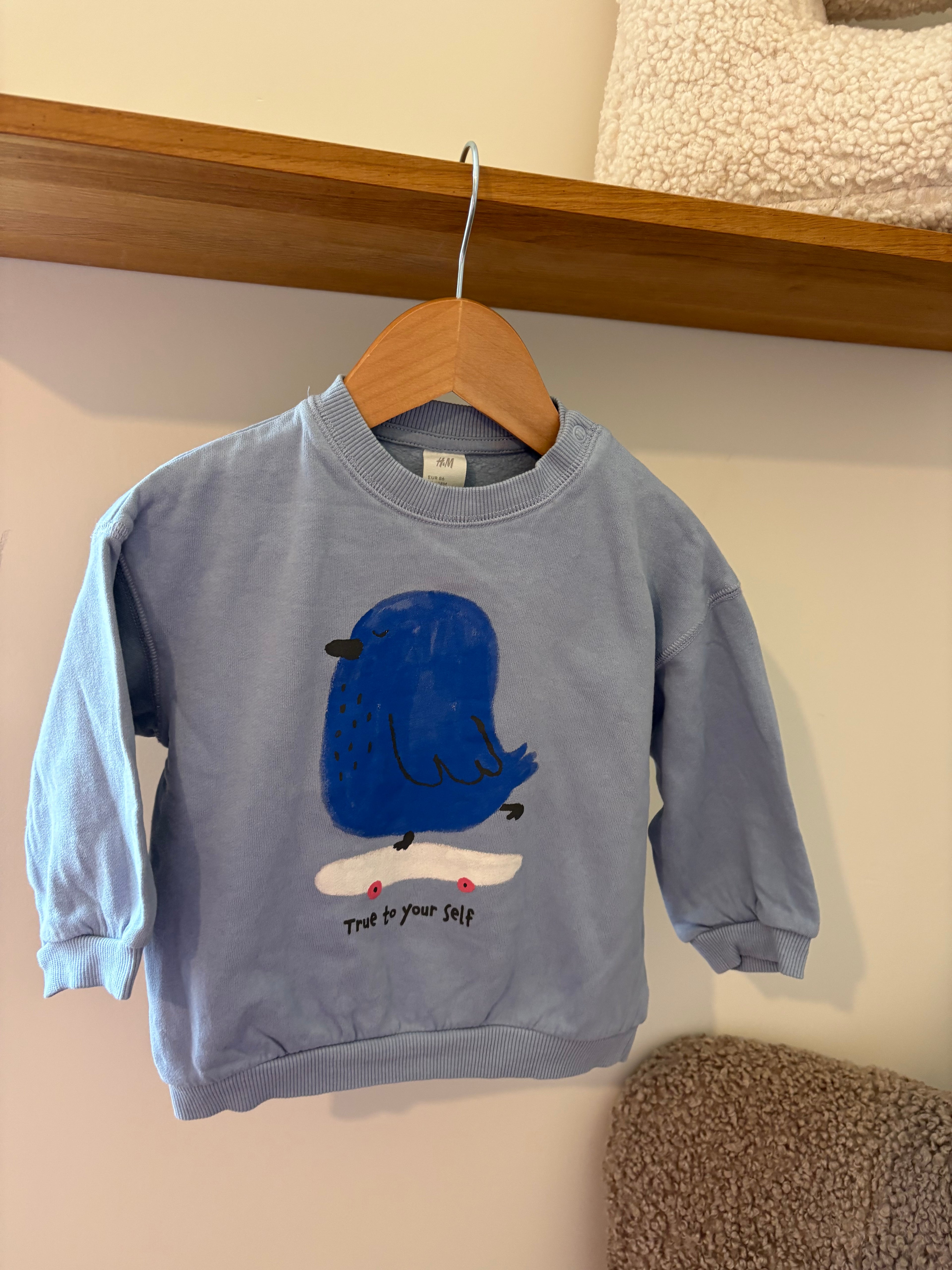 H&M - trui vogel - 18M