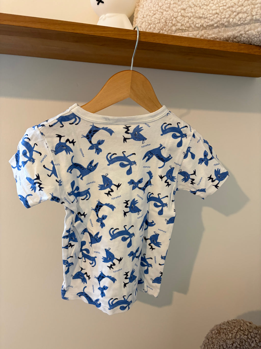 Petit Bateau - tshirt diertjes - 6Y