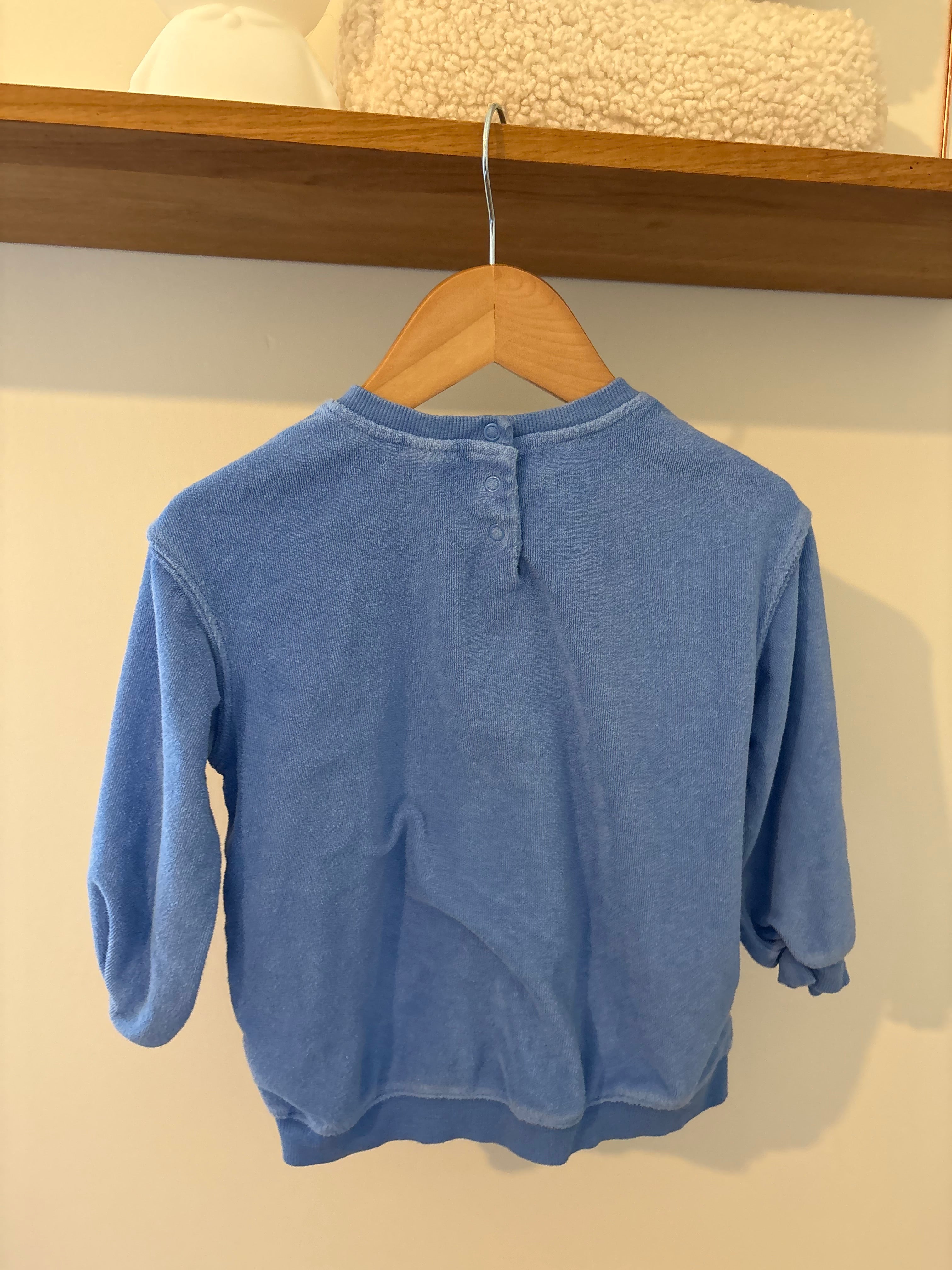 Hema - blauw truitje - 92