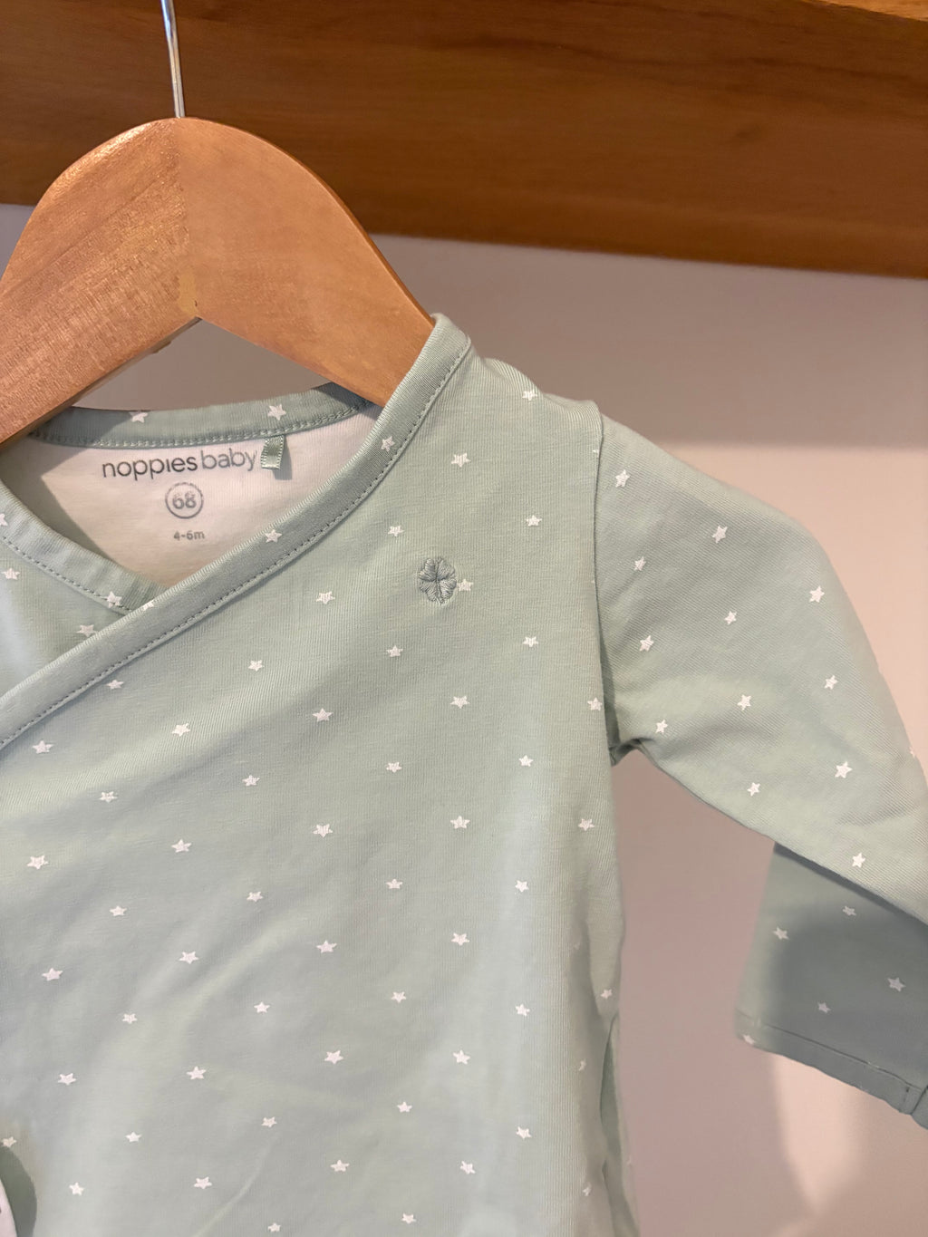 Noppies - turquoise topje met lange mouwen - 68