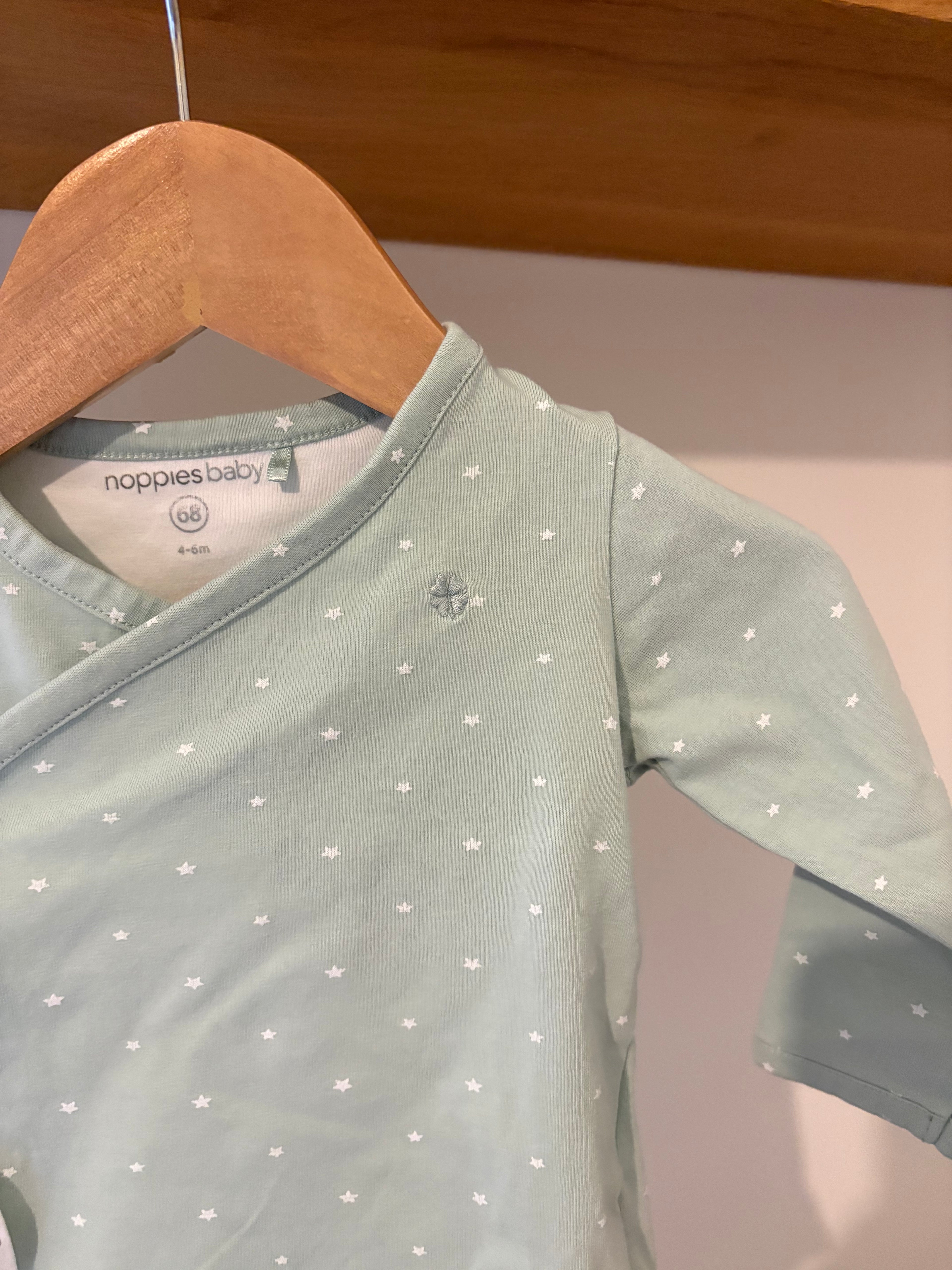Noppies - turquoise topje met lange mouwen - 68