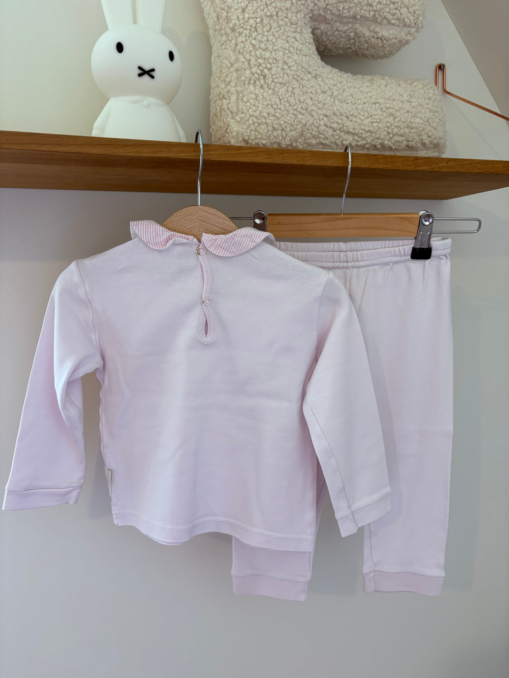 Baby Gi - roze setje met kraagje - 3Y