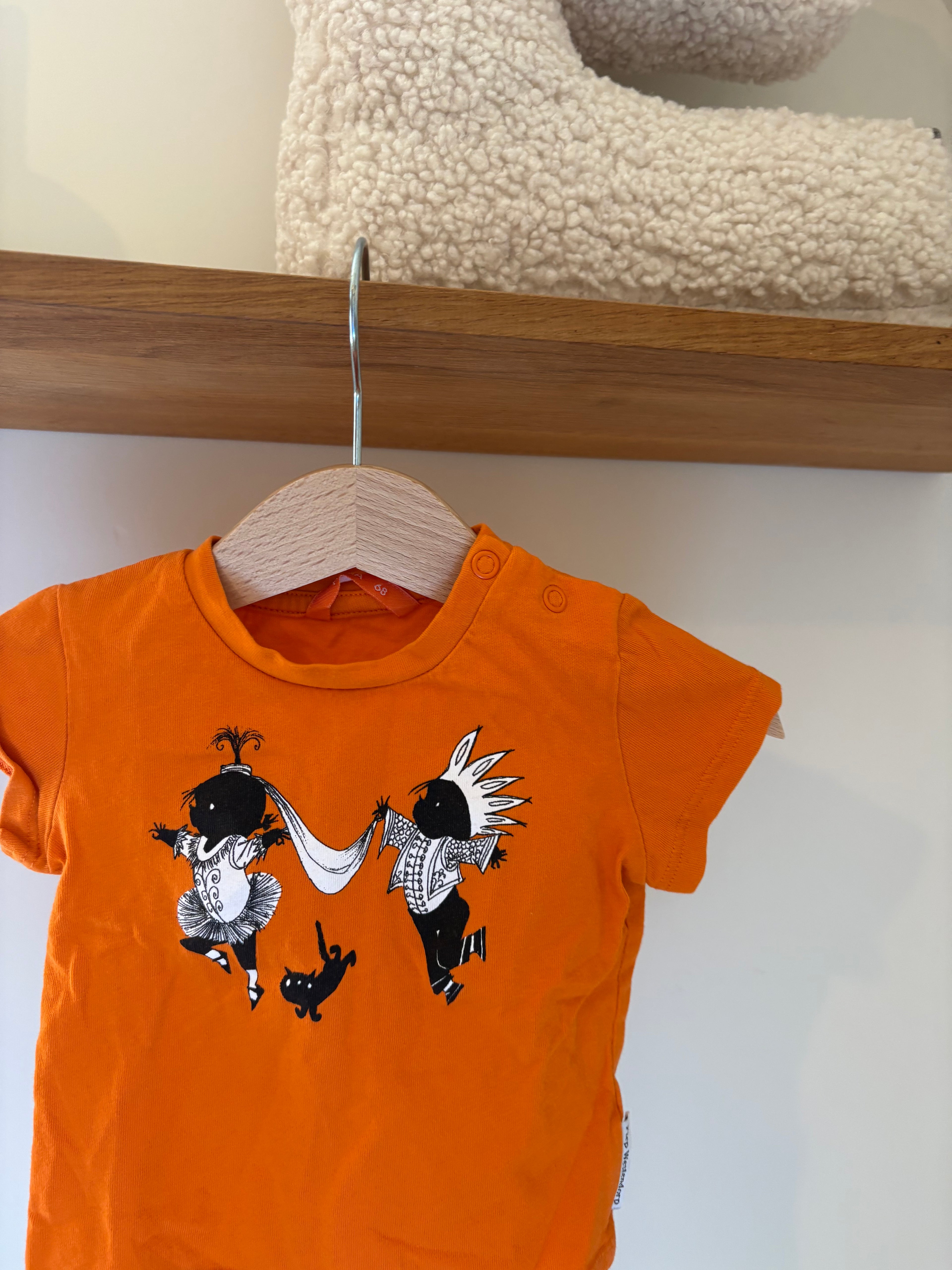 Hema - oranje tshirt Jip&Janneke - 68