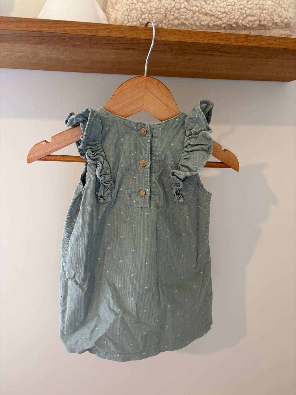 H&M - blauwgroen jrukje in corduroy - 68