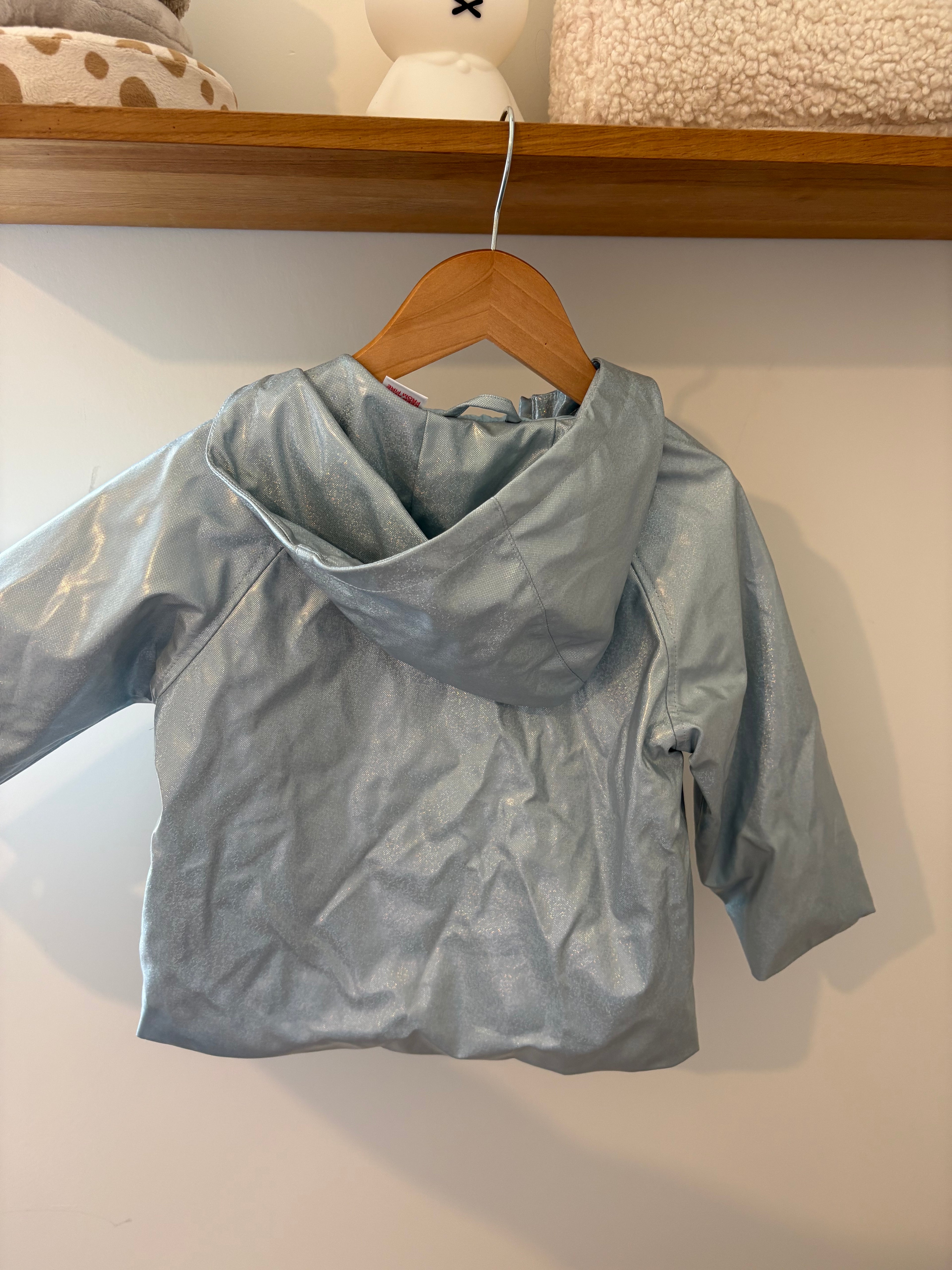 Zara - blauwe jas met kap - 104