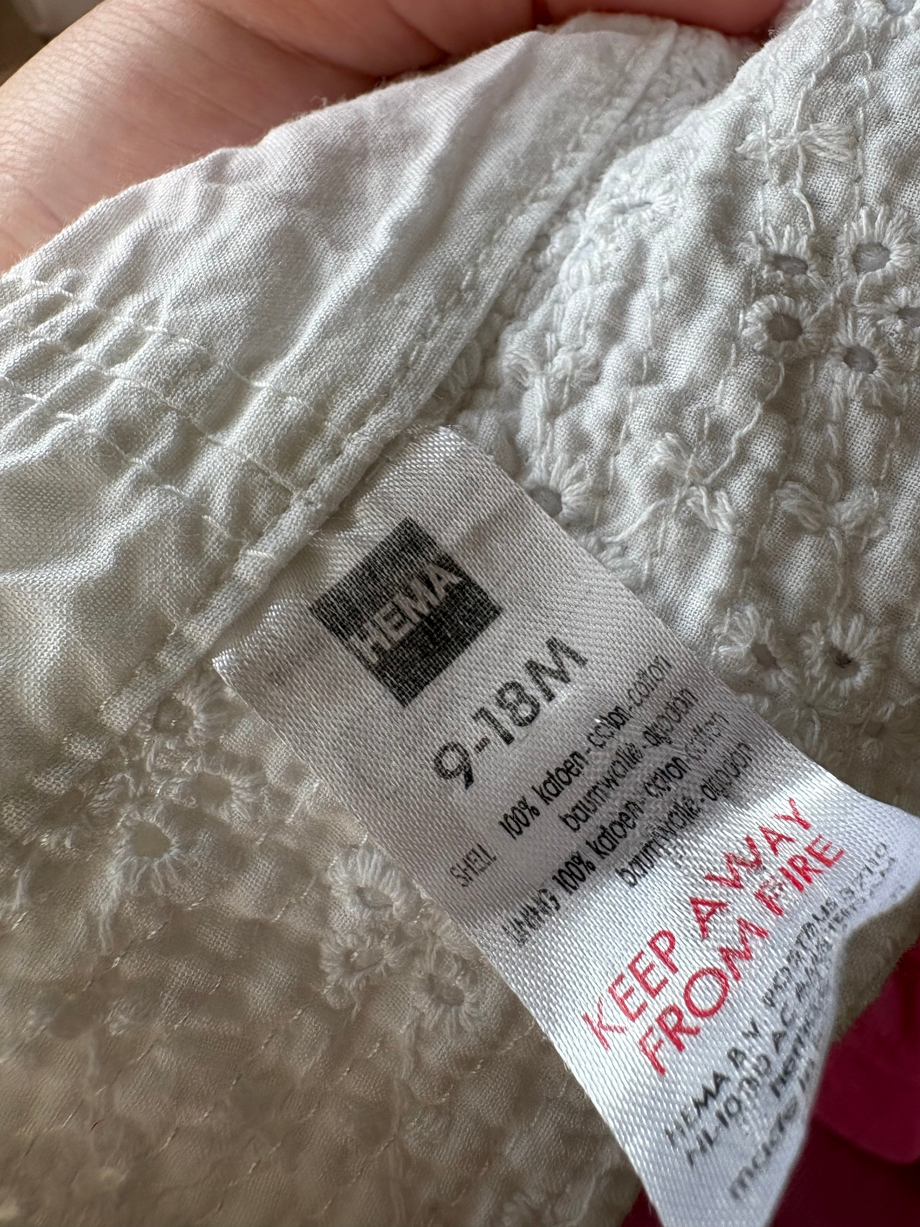 Hema - wit zomerhoedje - 9-18M