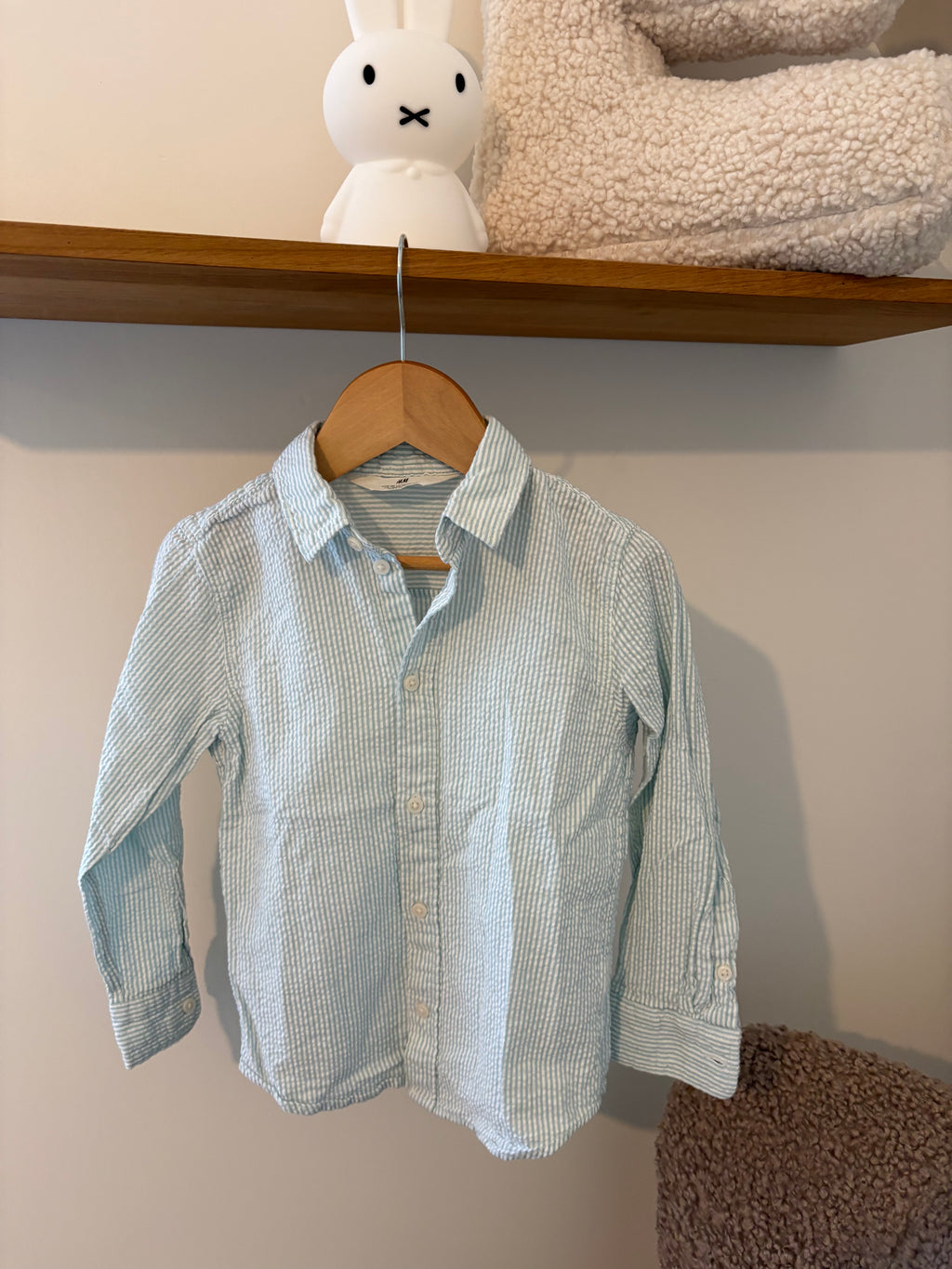 H&M - groen hemdje - 4/5Y
