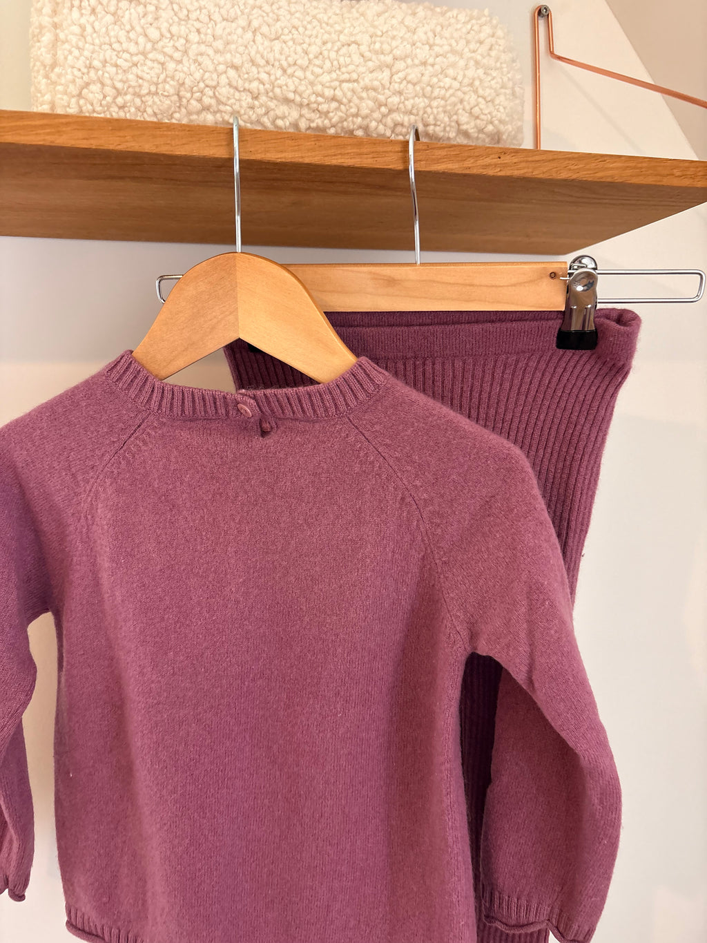 Zara - roze wollen setje - 5Y