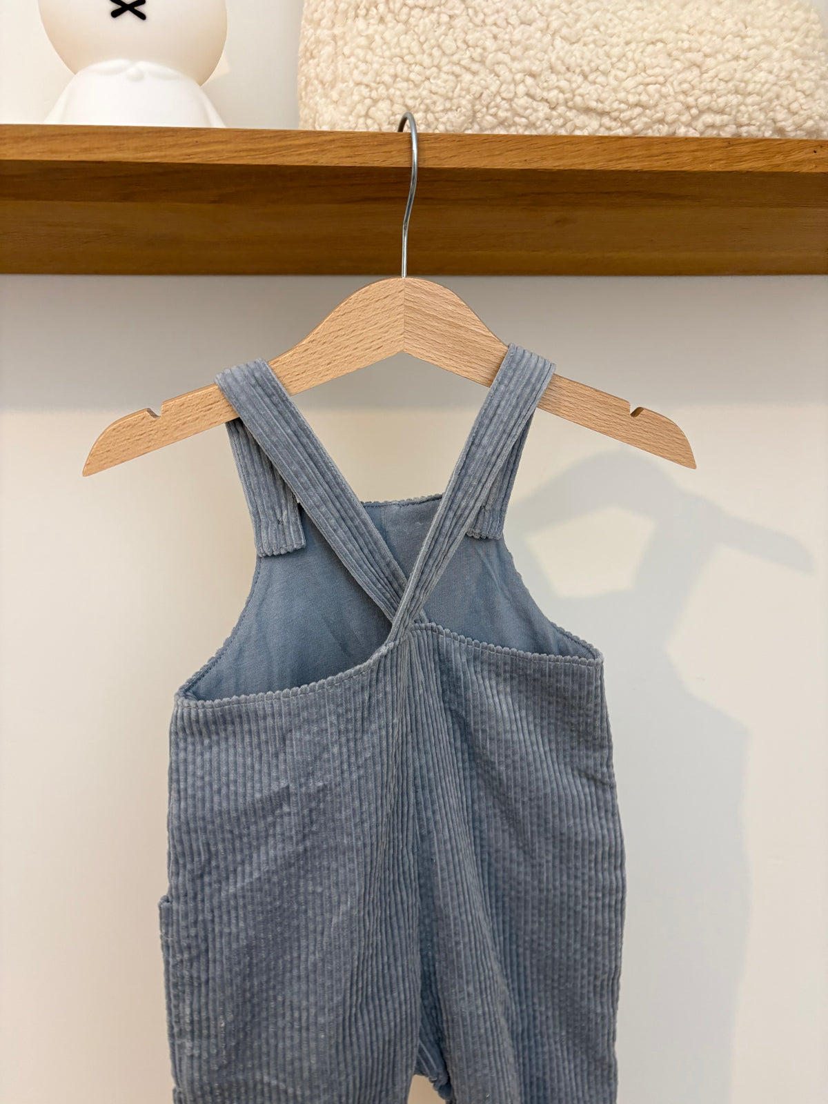 Zara- corduroy blauw salopette - 68