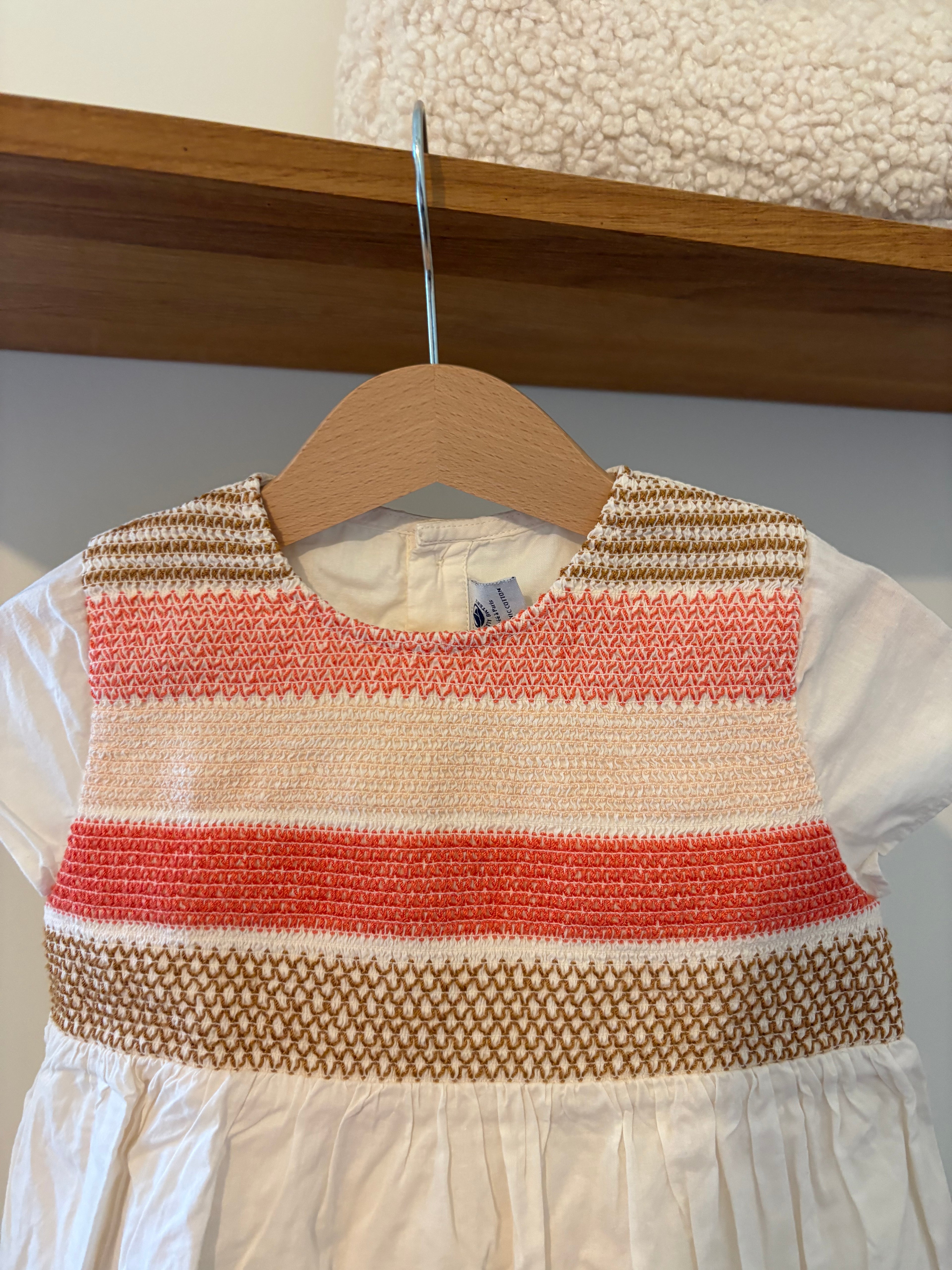 Petit Bateau kleedje oranje details - 81