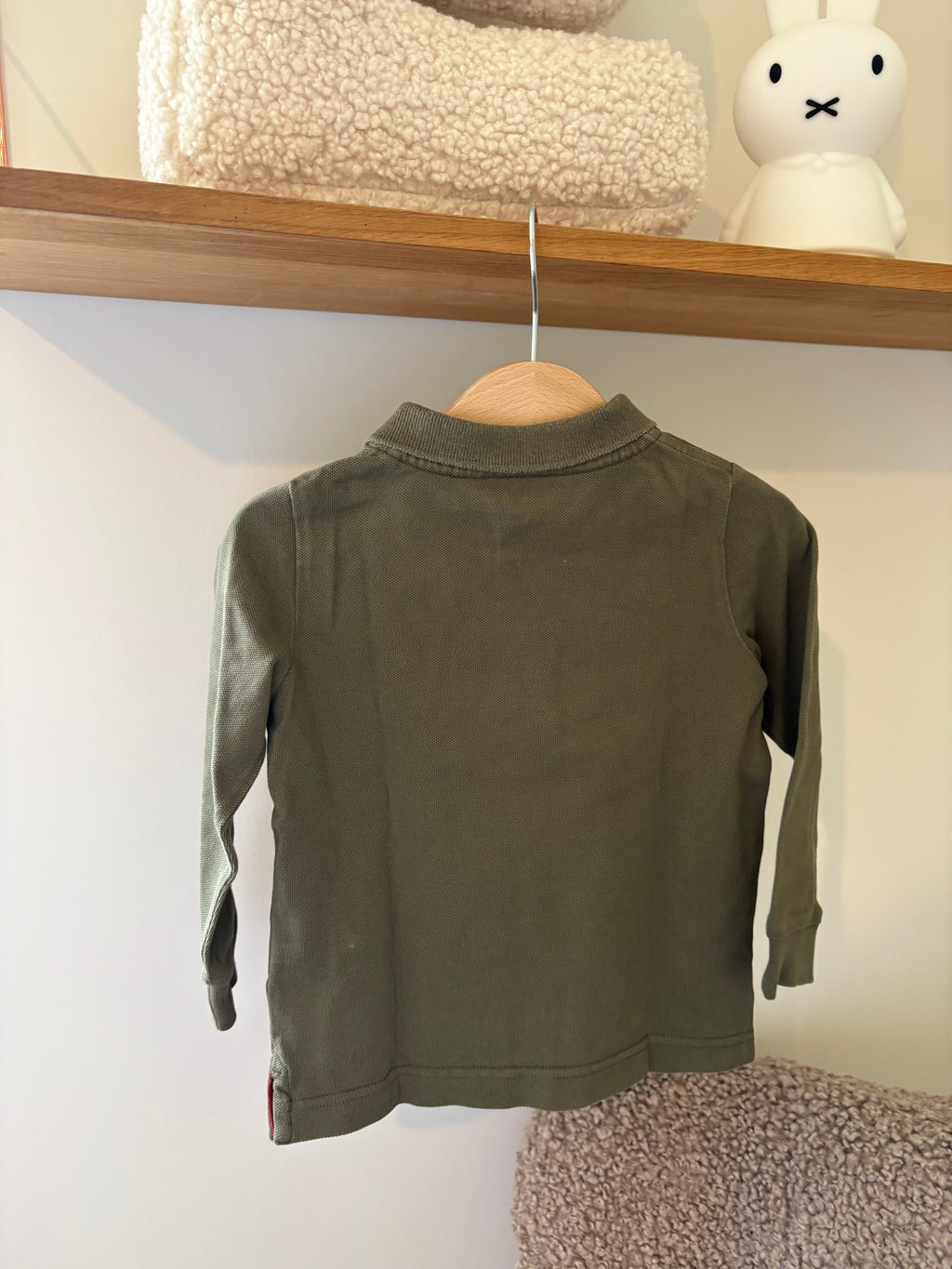 Hackett - kaki polo lange mouwen - 92