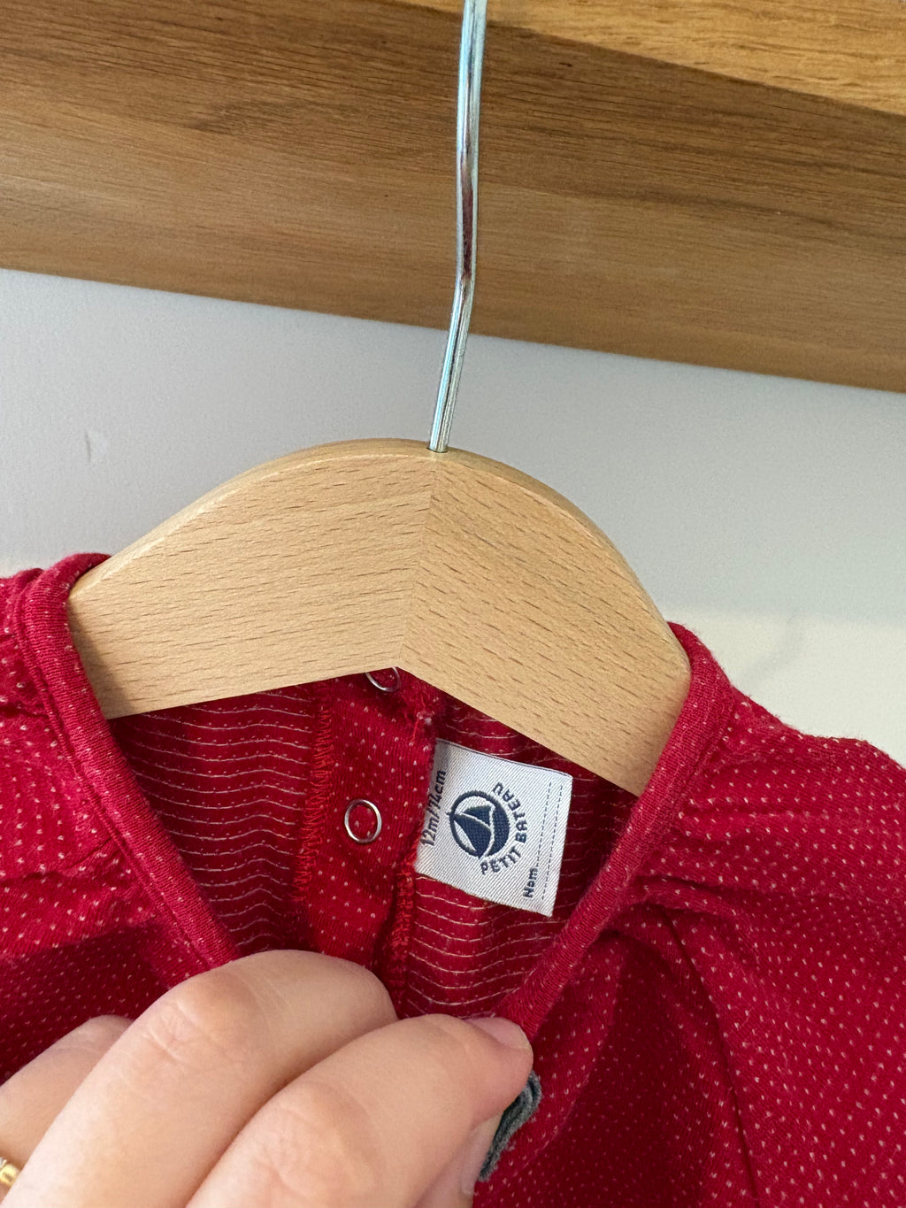 Petit Bateau - rode tshirt - 74