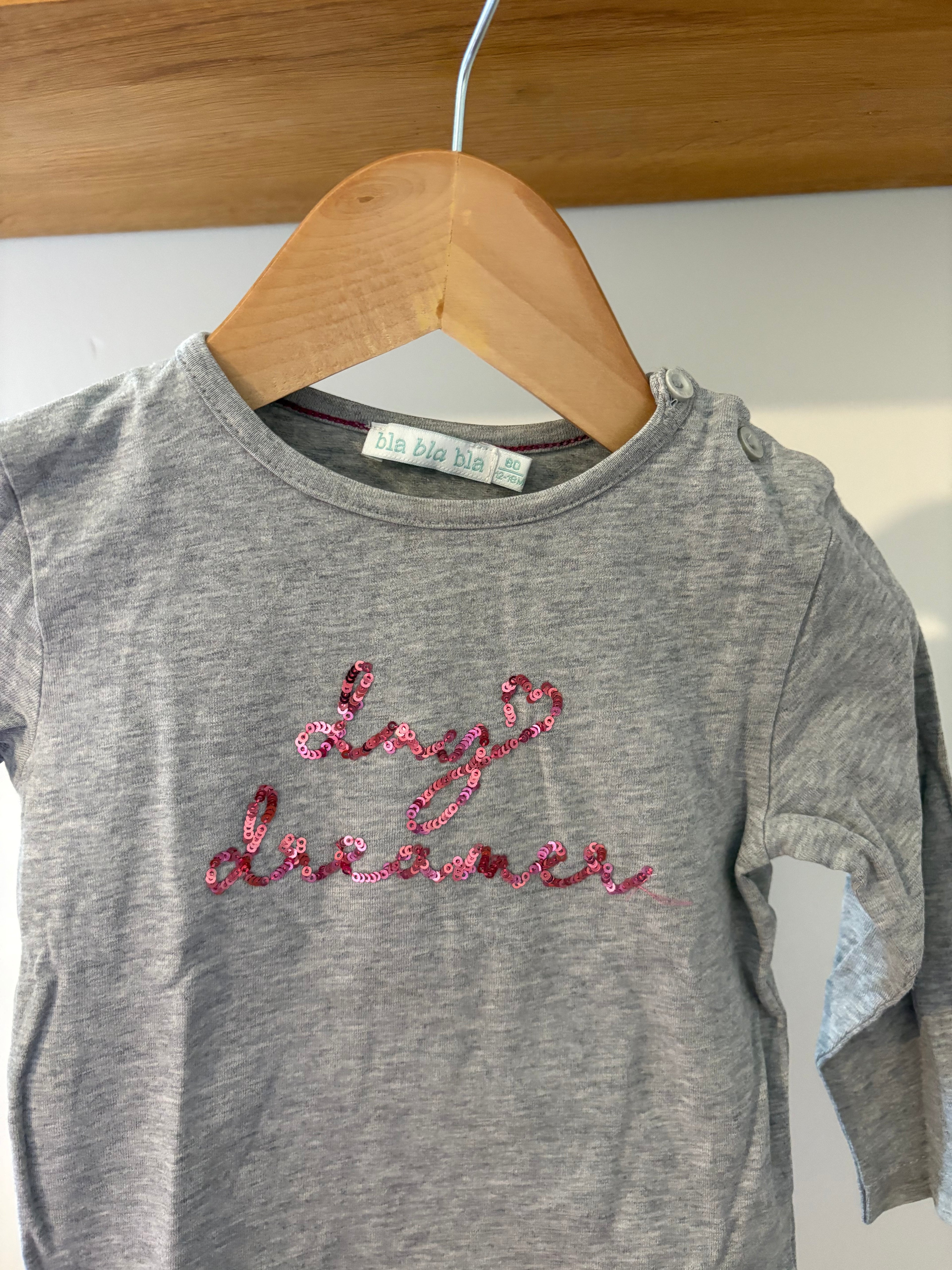 Blablabla - tshirt lange mouwen - 80