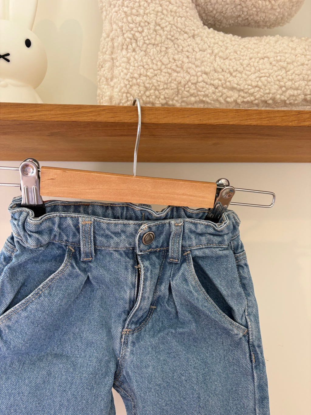 Petit Bateau - jeansbroekje - 6M