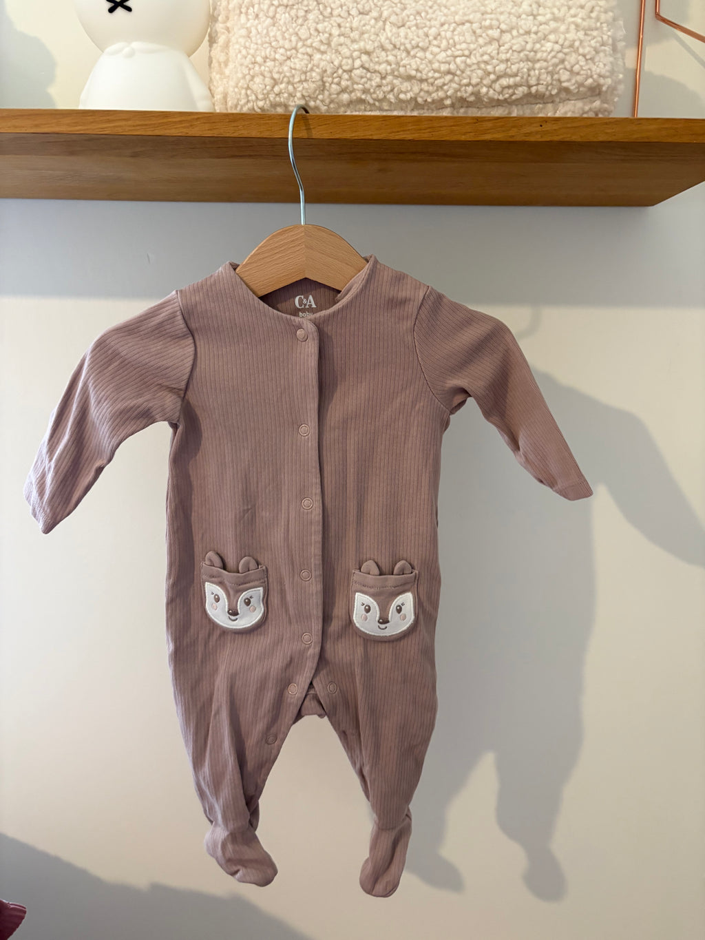 C&A - roze pyjama met diertjes - 62
