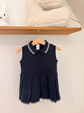 H&M - blauw jurkje (katoen) - 80
