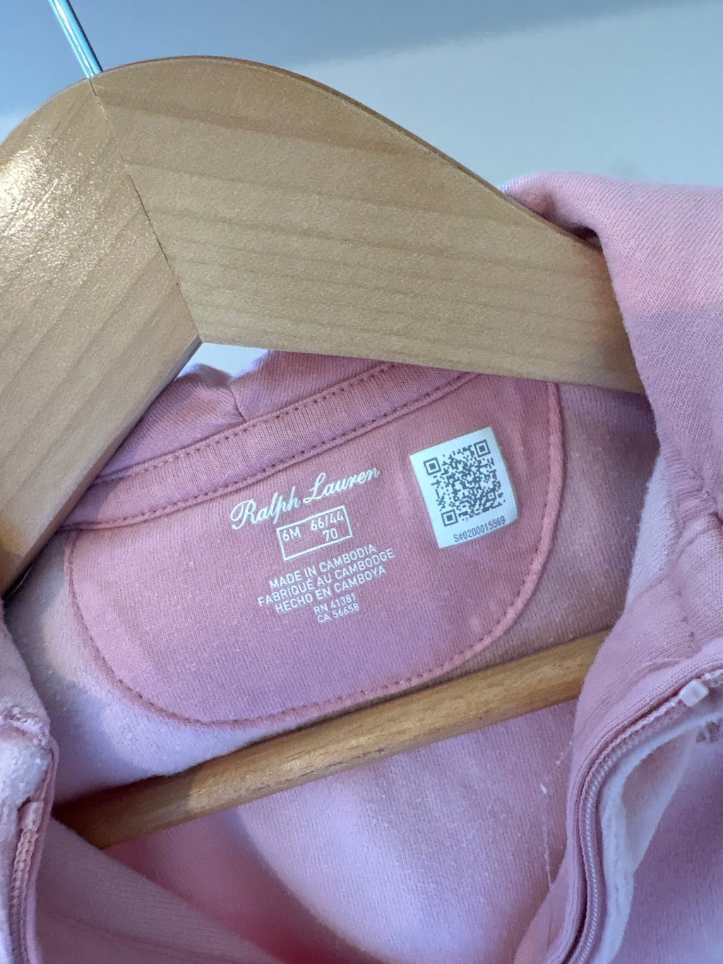 Ralph Lauren - roze truitje - 6M
