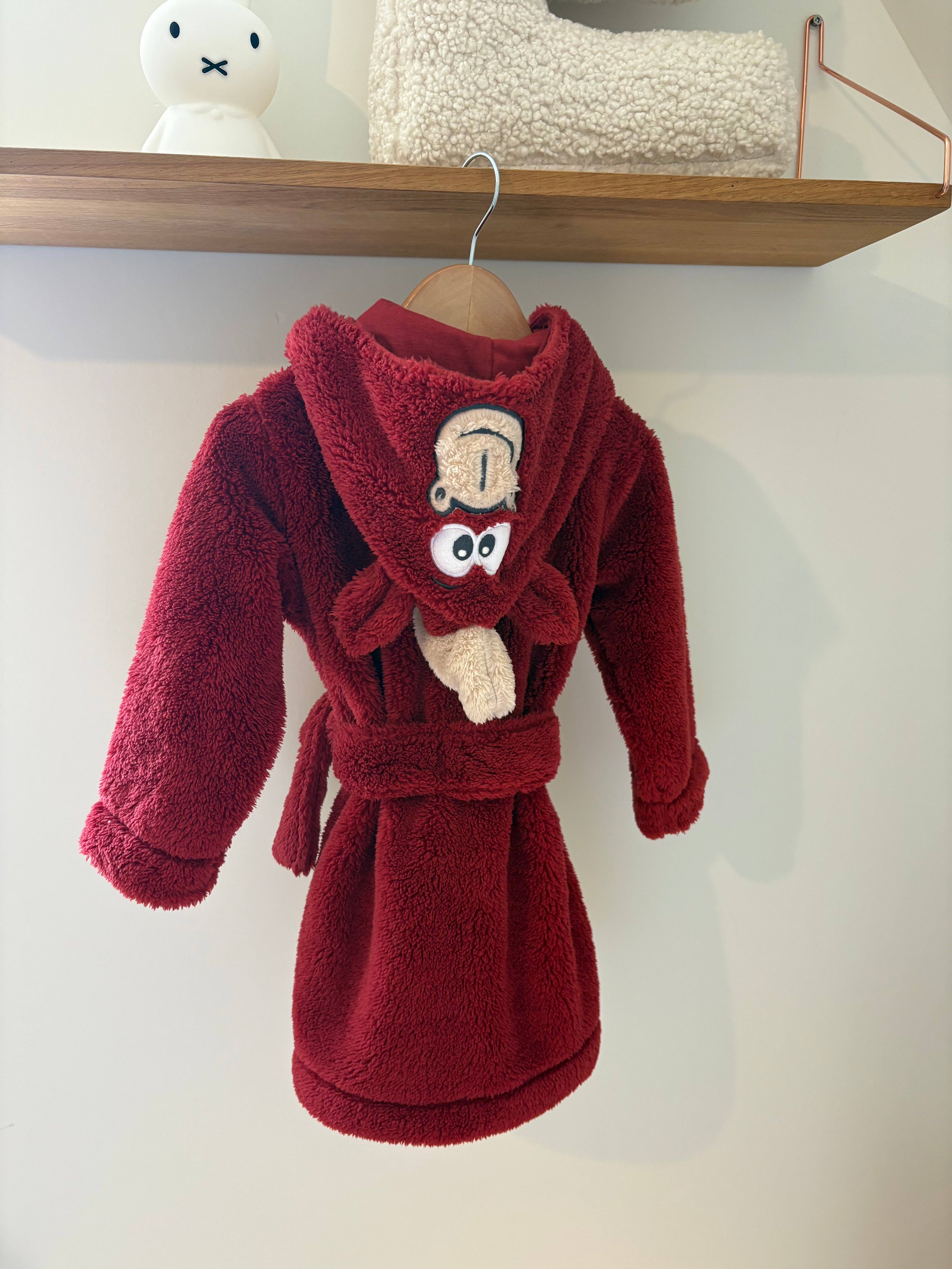 Woody - badjas rood - 98