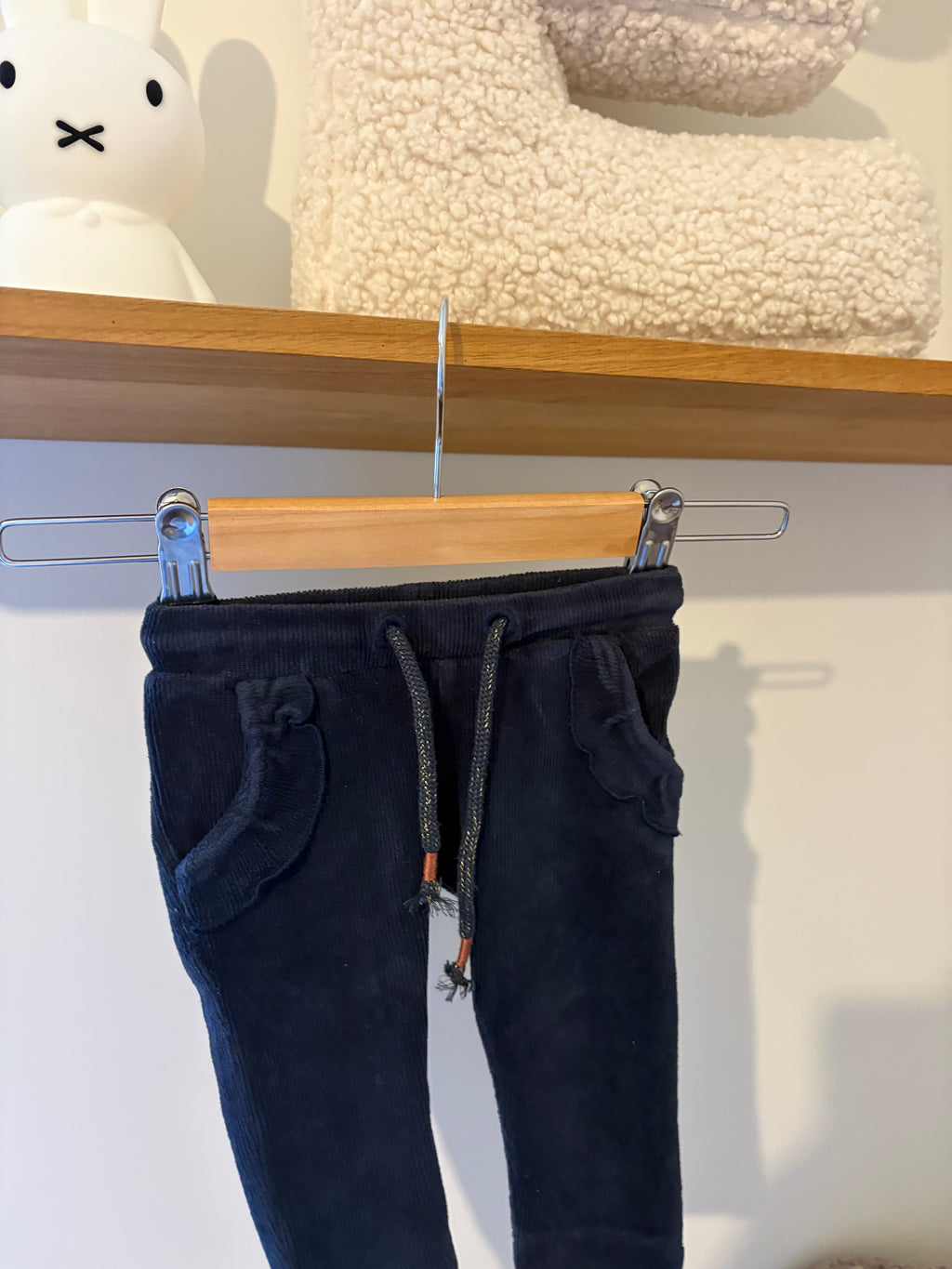Noppies - blauw corduroy broekje - 62