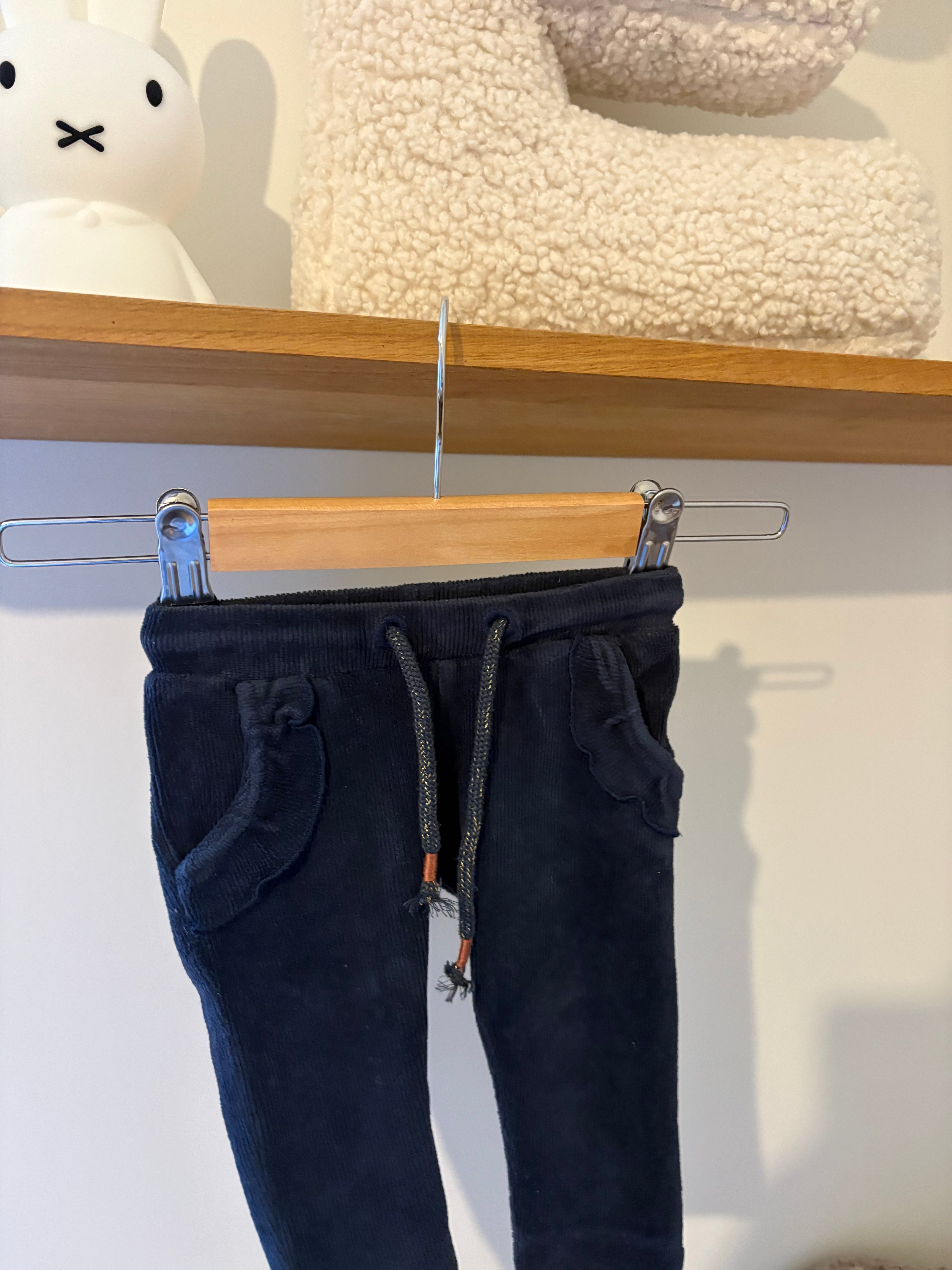 Noppies - blauw corduroy broekje - 62
