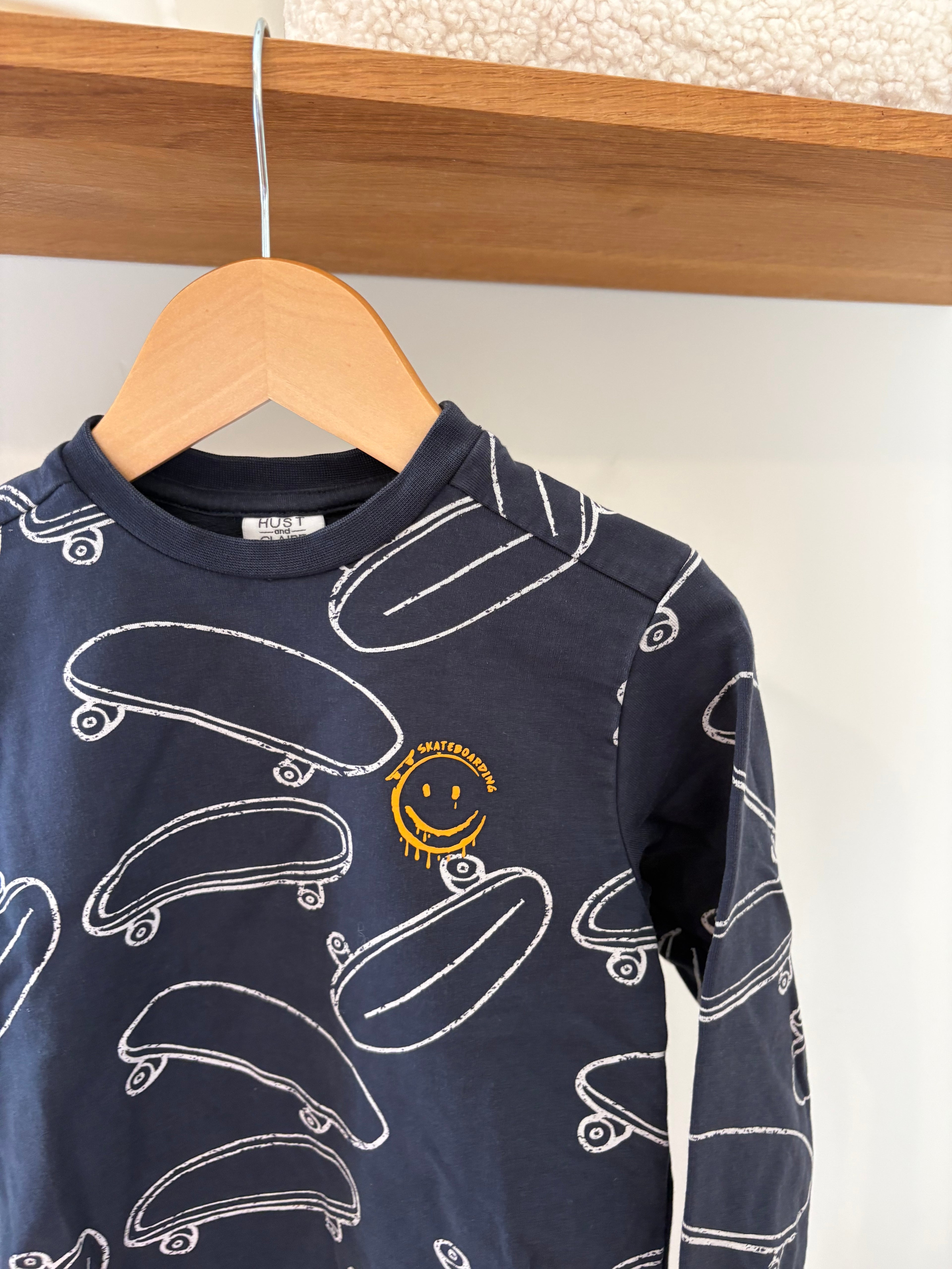 Hust & Claire - blauwe sweater - 98