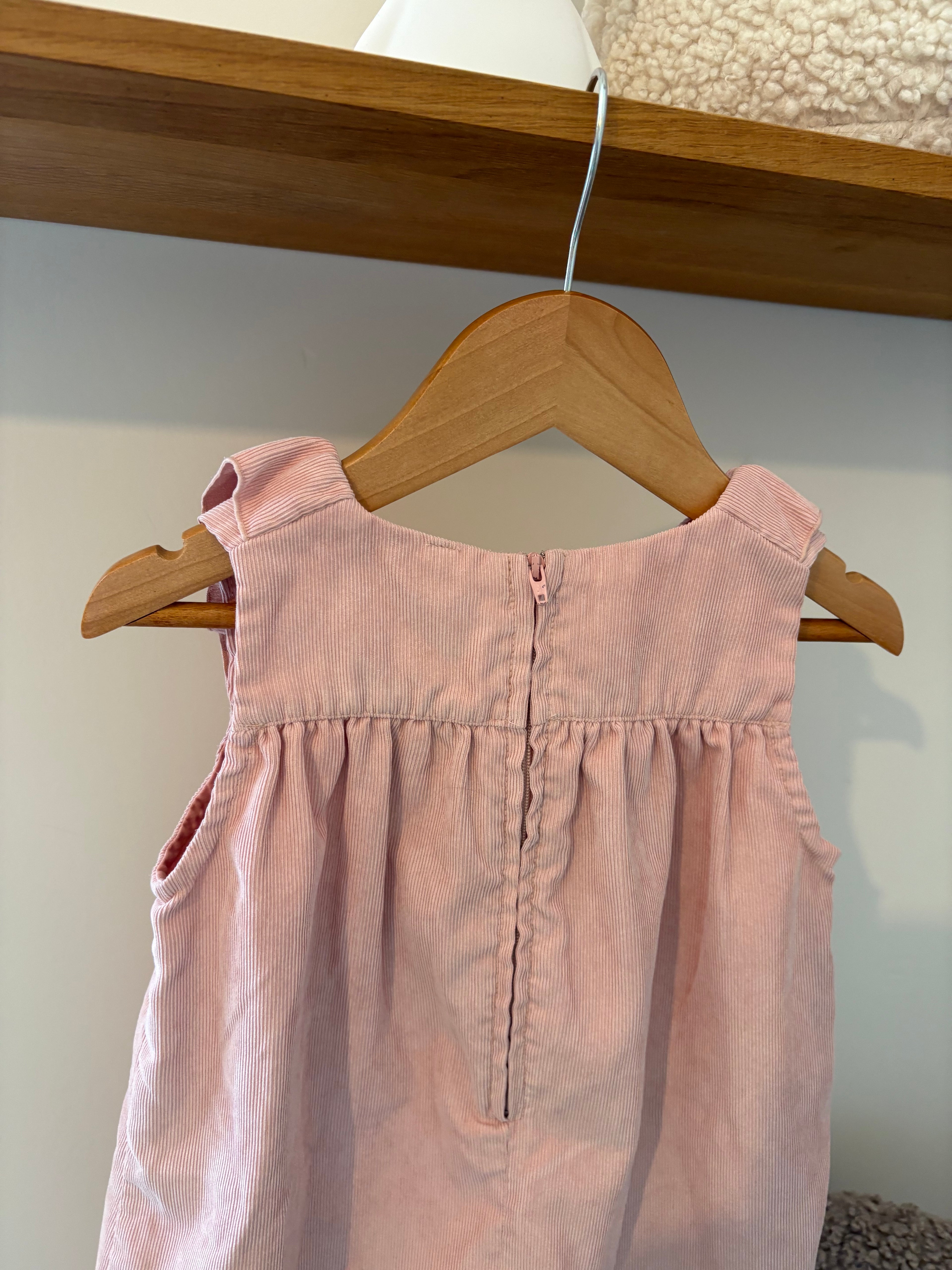 Benetton - ribflueel jurkje roze - 3Y