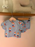 Tiny Cottons - blauw setje eend - 6M