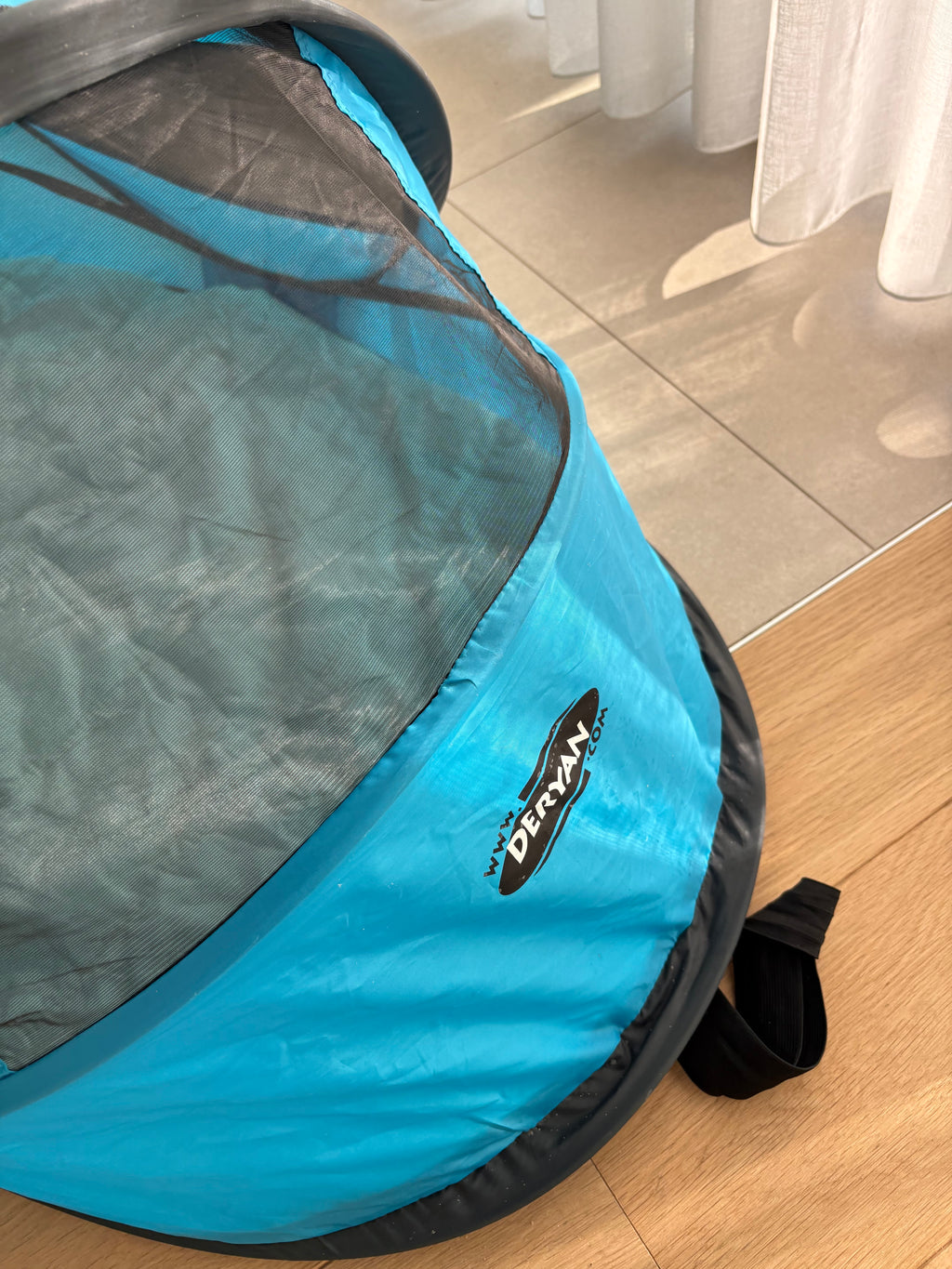 Deryan - blauwe travel cot tent