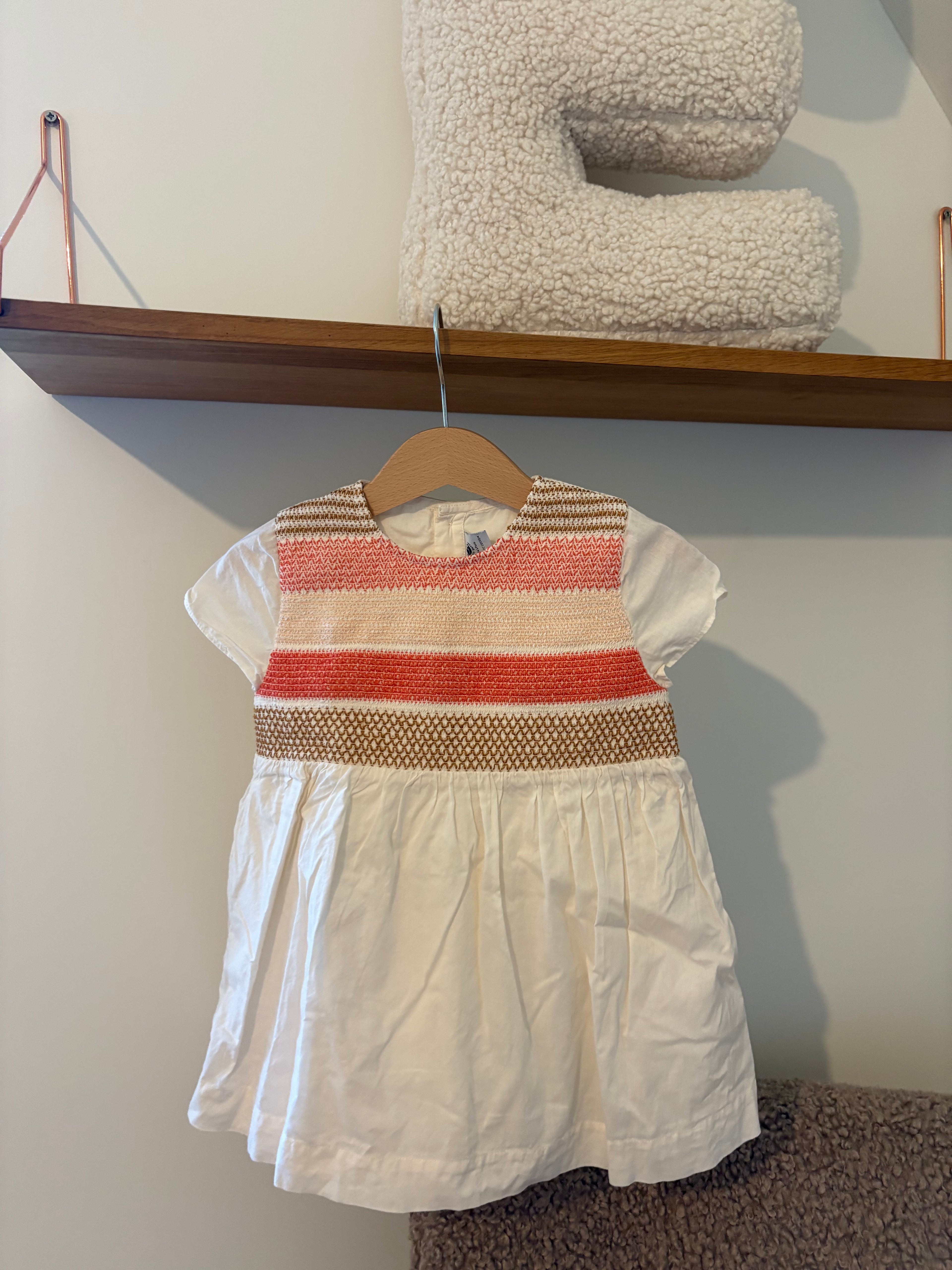 Petit Bateau kleedje oranje details - 81