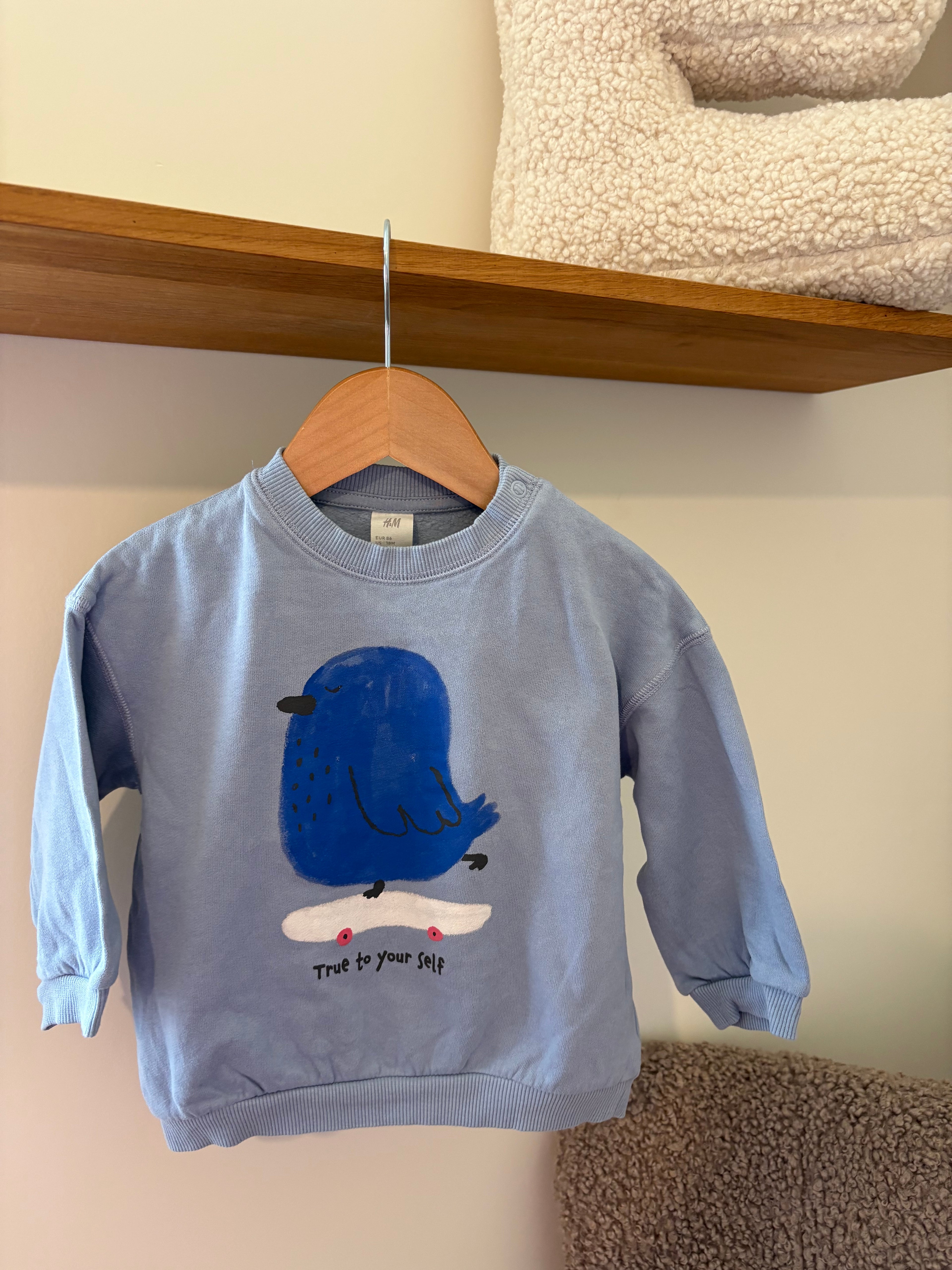 H&M - trui vogel - 18M