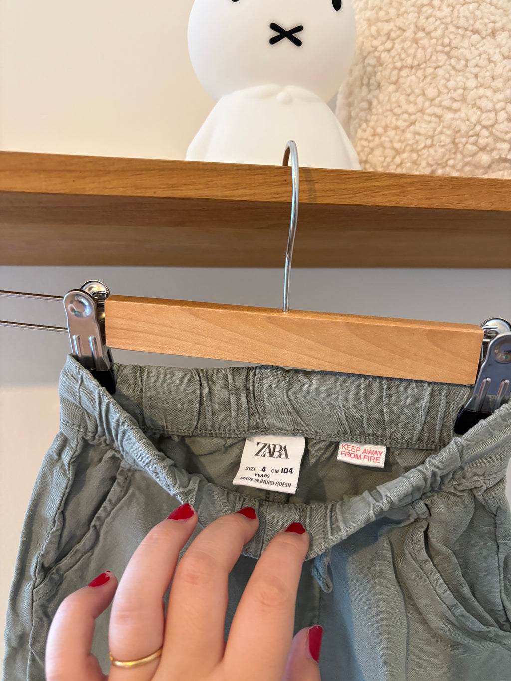 Zara - linnen broek - 4Y