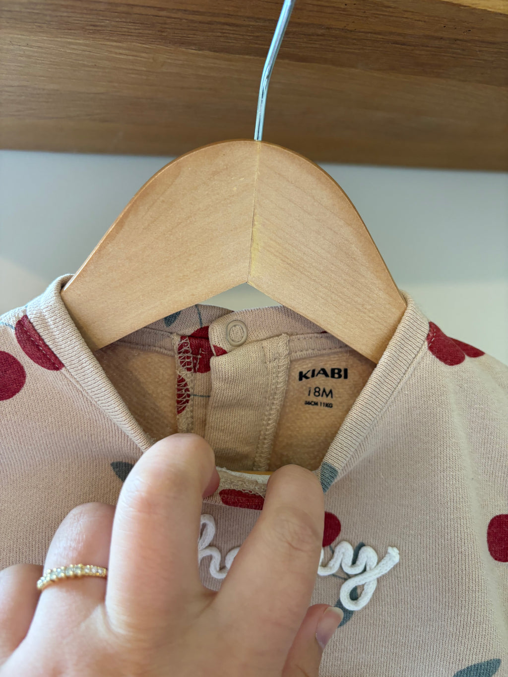 Kiabi - jurkje cherry - 18M