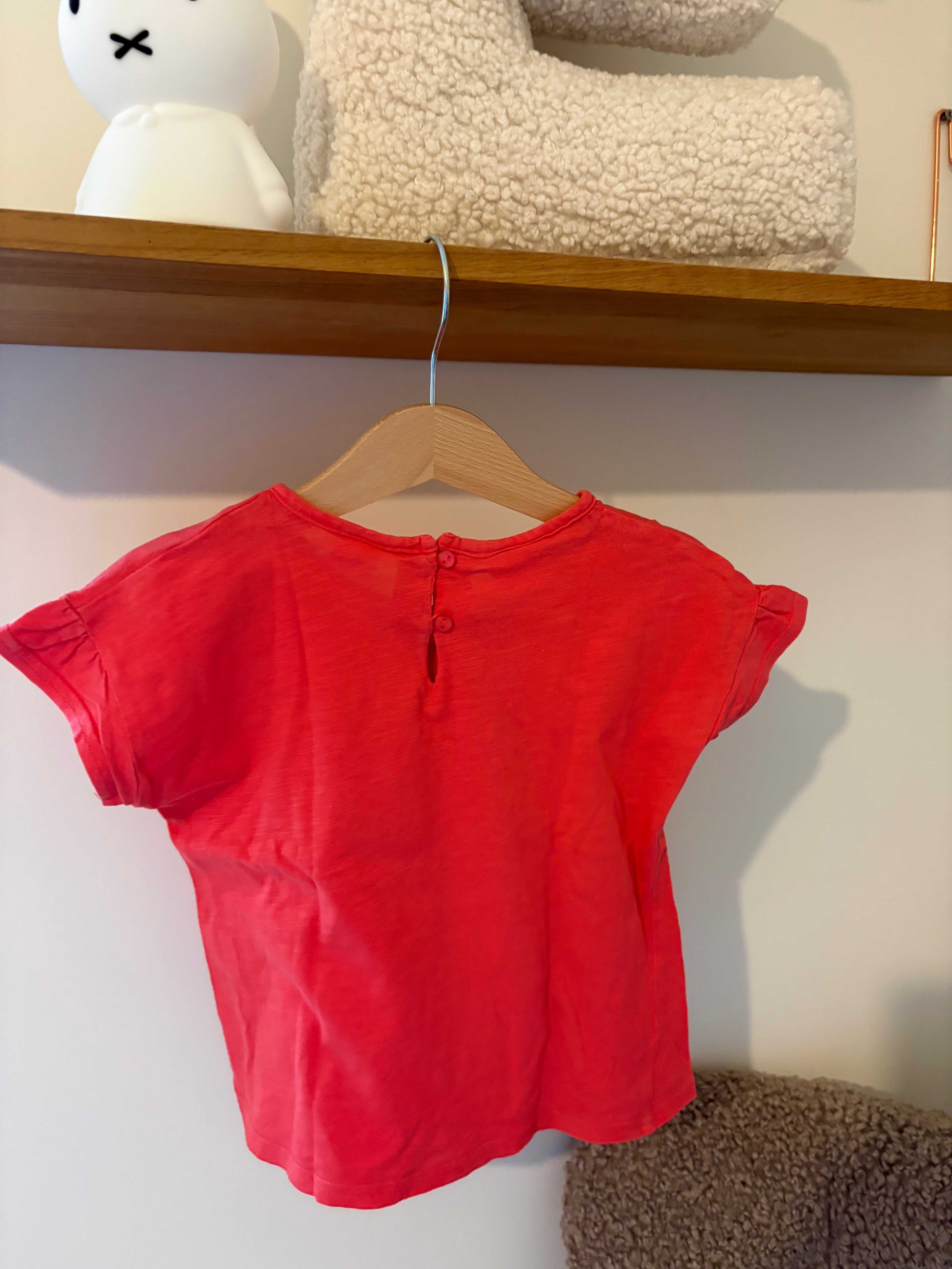 Zara - tshirt hartje - 98