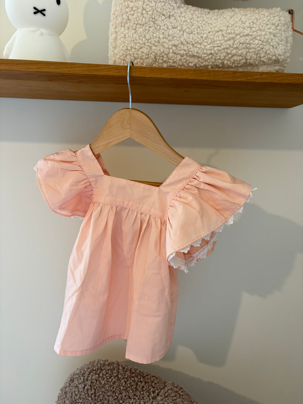 Be Chic - oranje bloesje met strik - 2Y