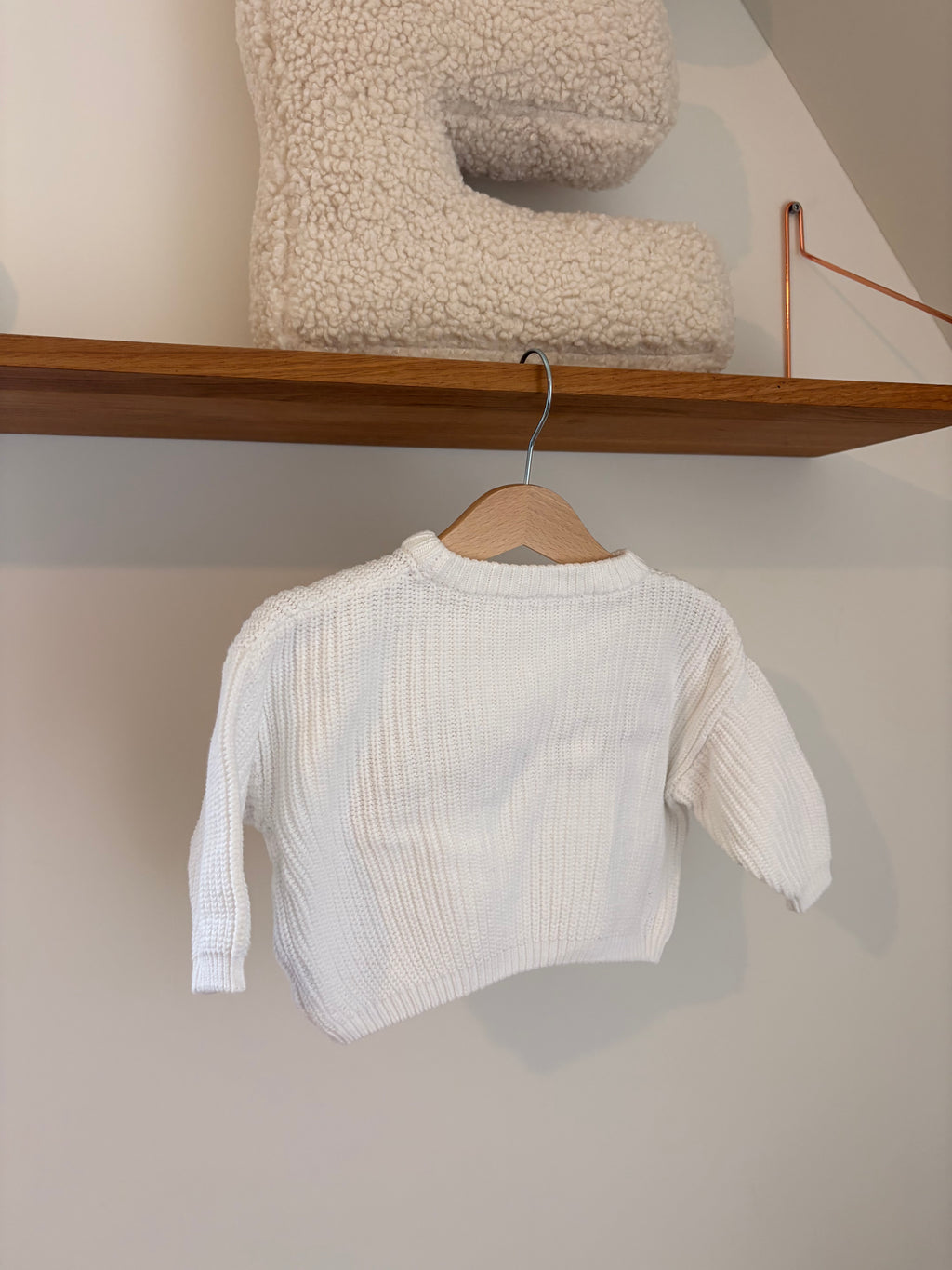 Gepersonaliseerd - Alizée sweater wit - 3/6M
