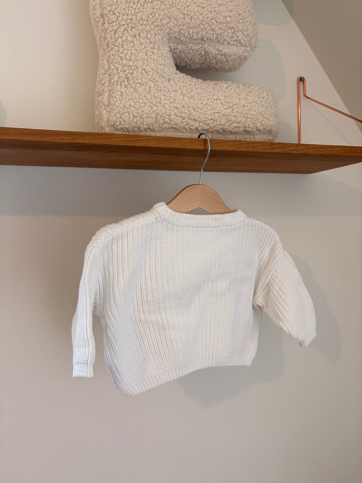 Gepersonaliseerd - Alizée sweater wit - 3/6M