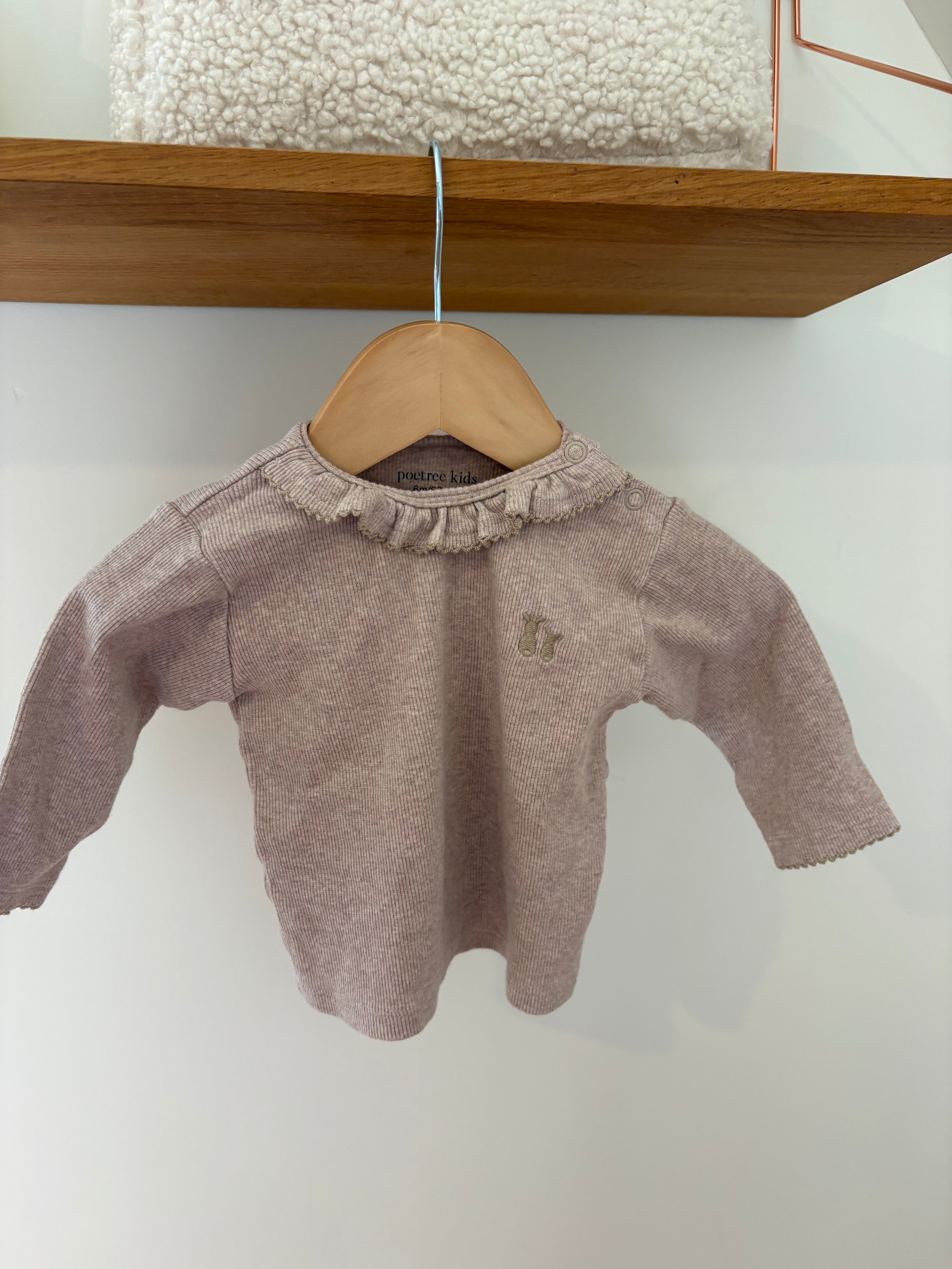 Poetree - oudroze topje - 6M