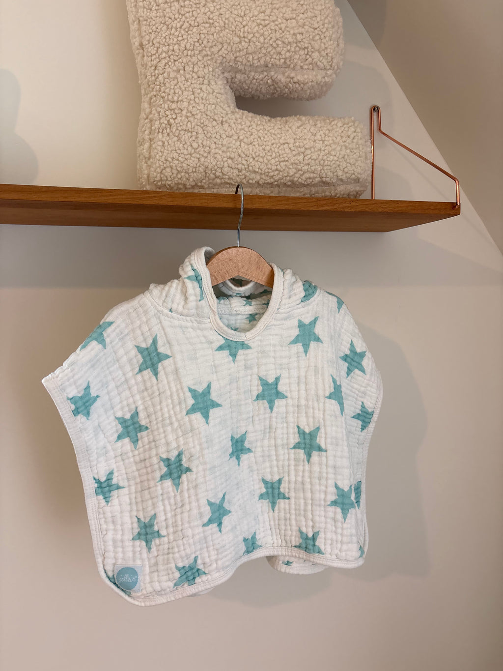 Jollein - tetra poncho blauwe sterren - newborn