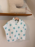 Jollein - tetra poncho blauwe sterren - newborn
