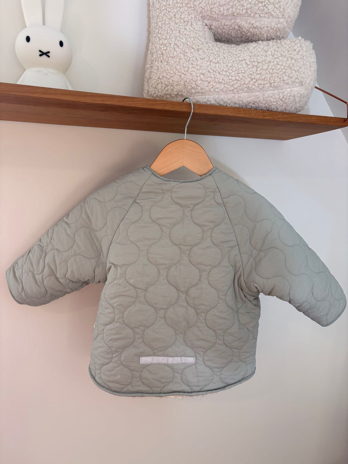 H&M - adorables reversible jasje muntgroen - 86