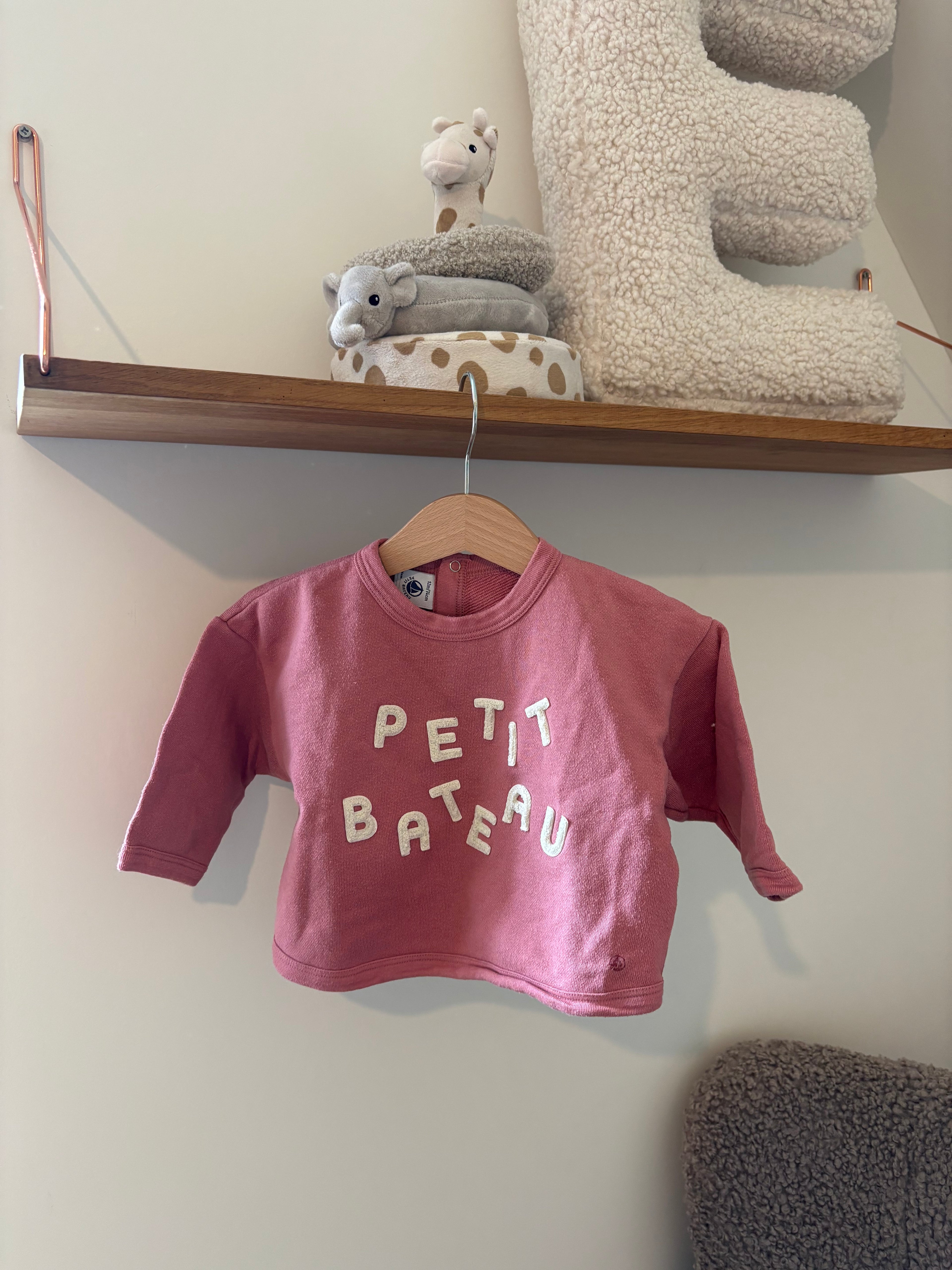 Petit Bateau- Roze Trui - 74 Petit Bateau