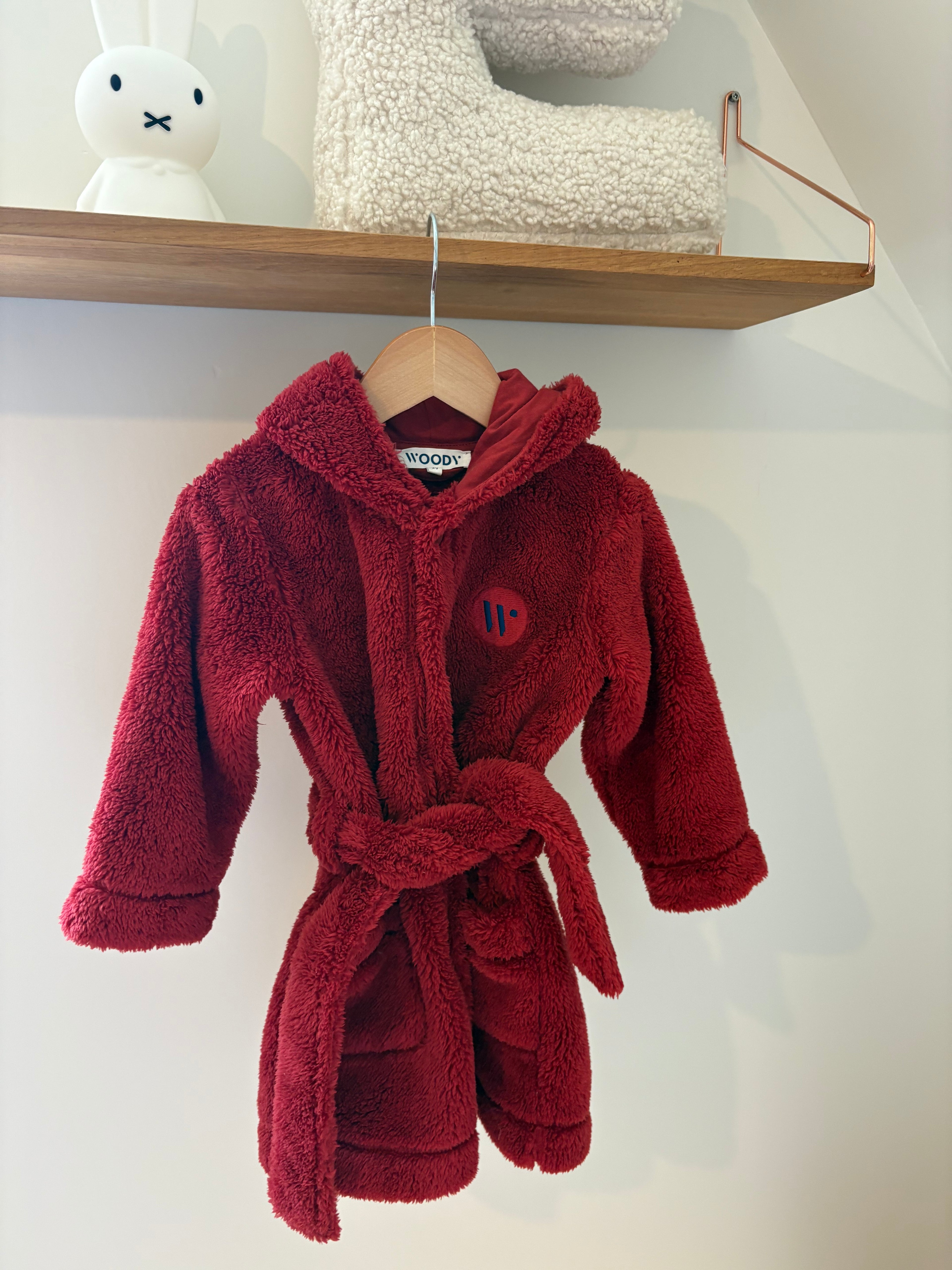 Woody - badjas rood - 98