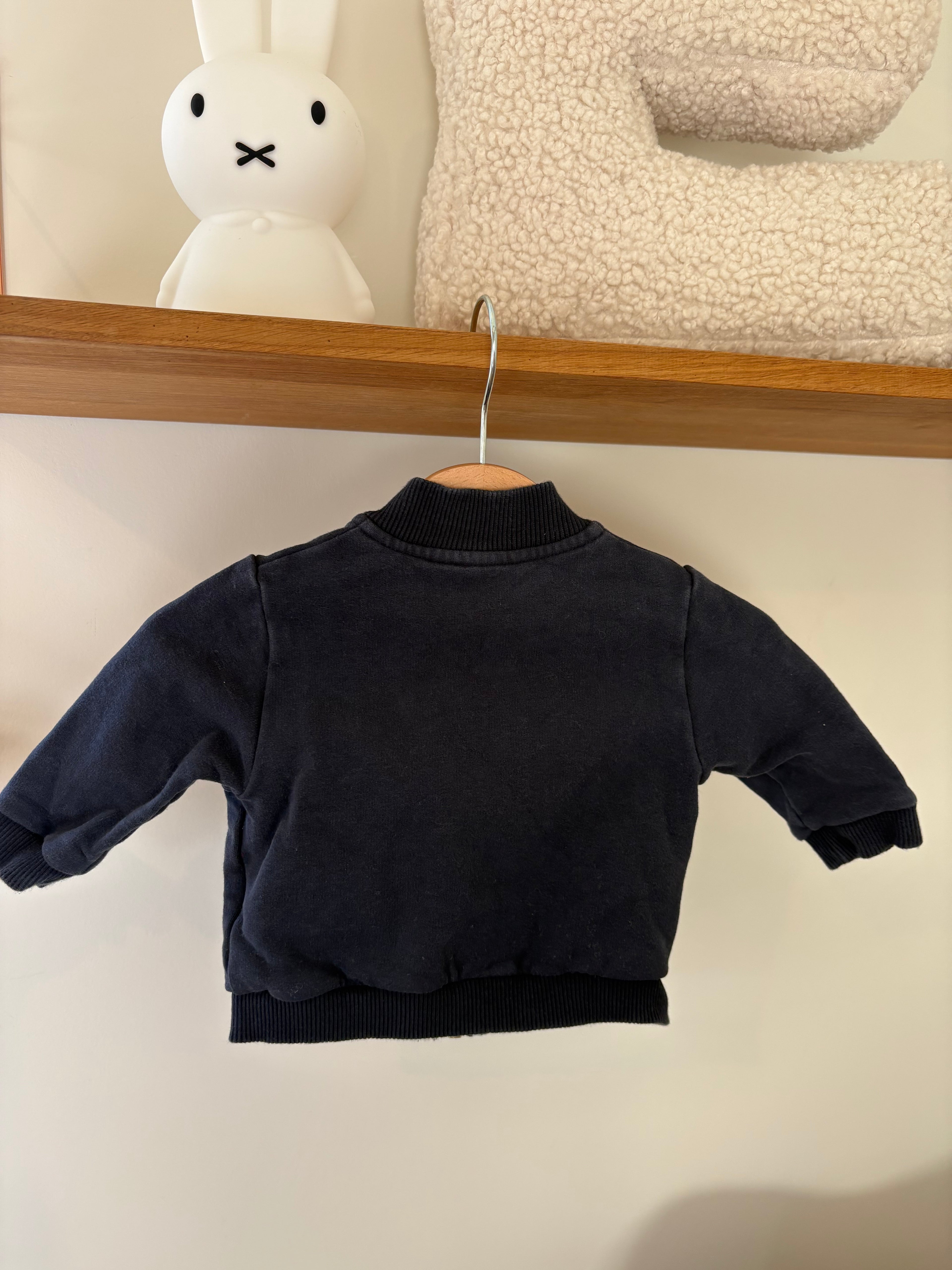 Gymp blauw truitje met rits - 62