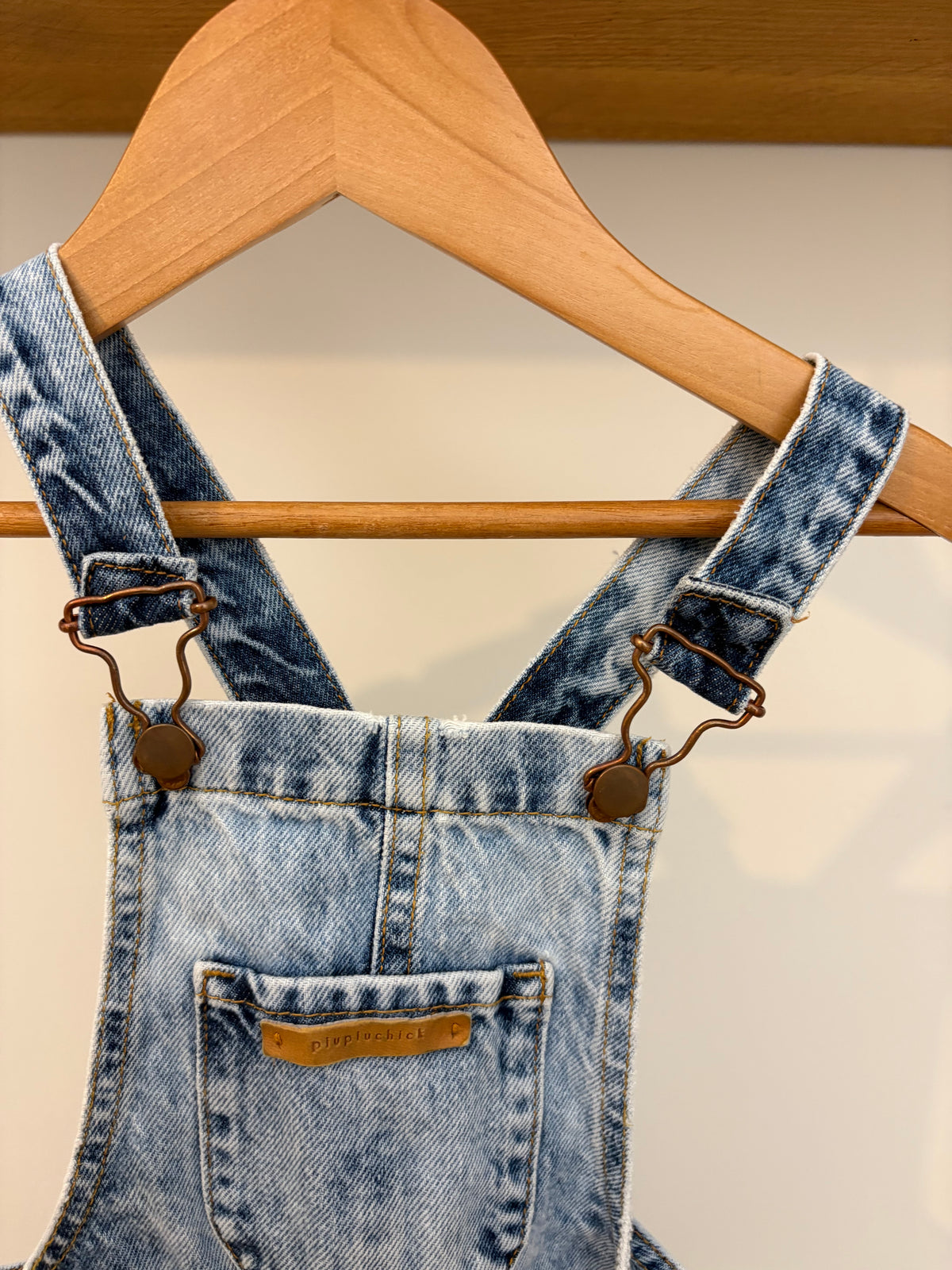Piupiuchick - denim salopette - 18M