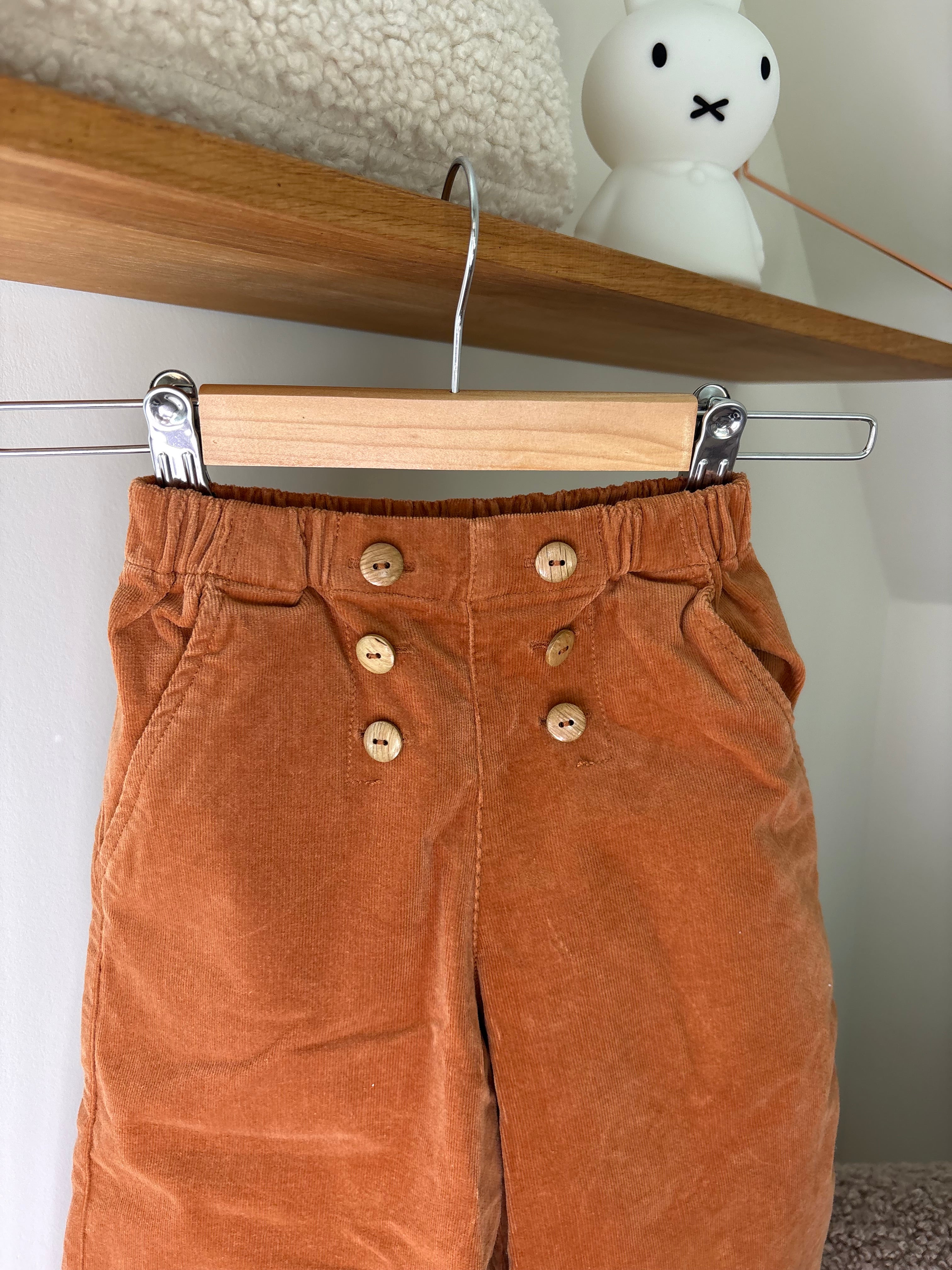 JBC bruine velvet broek - 98