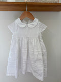 Petit Bateau - wit kleedje kraagje - 3Y/95