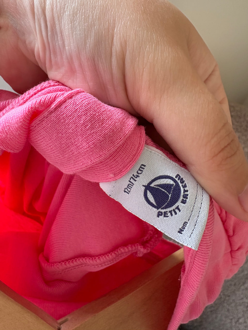 Petit Bateau - roze jurkje - 72
