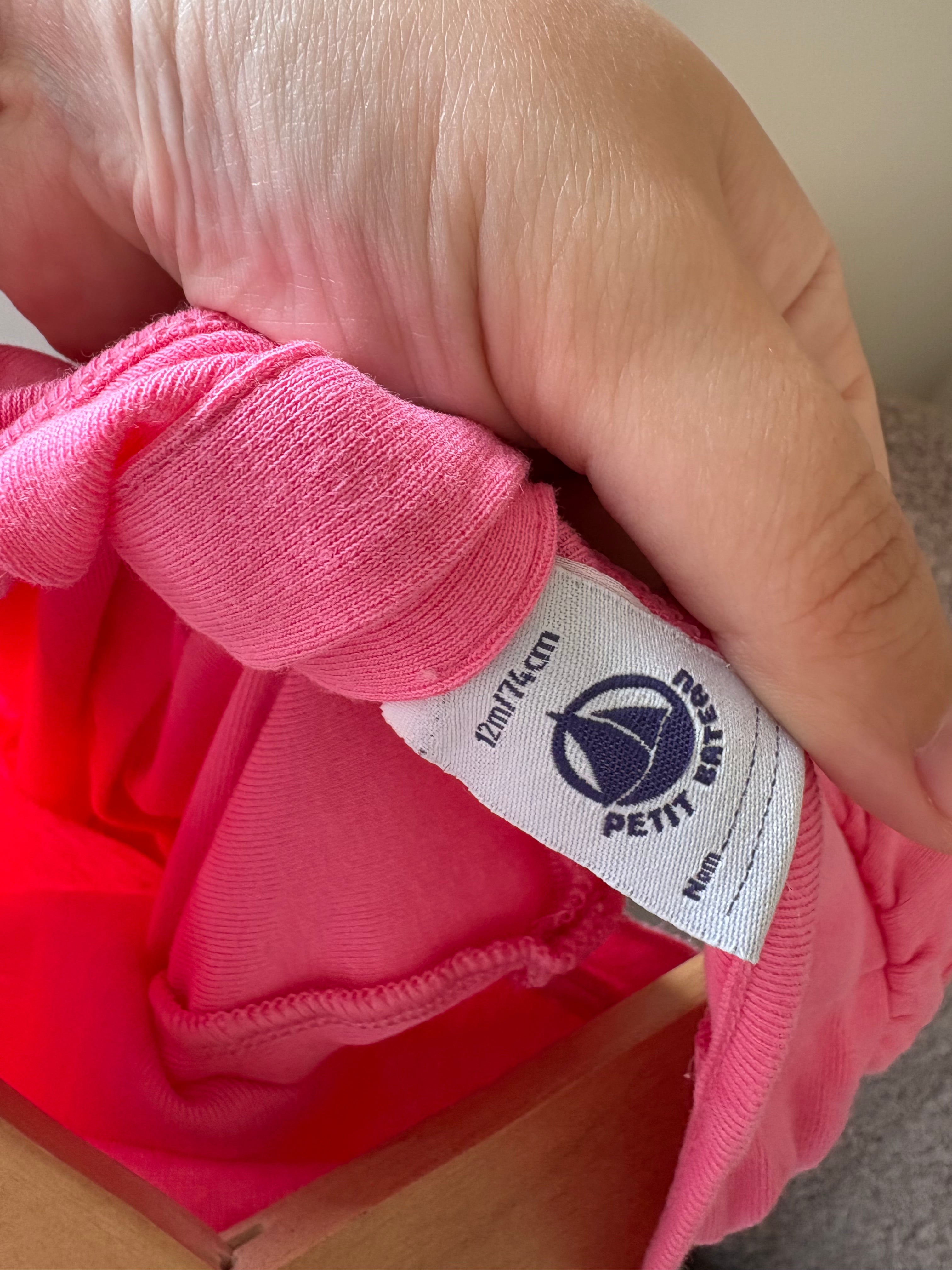 Petit Bateau - roze jurkje - 72