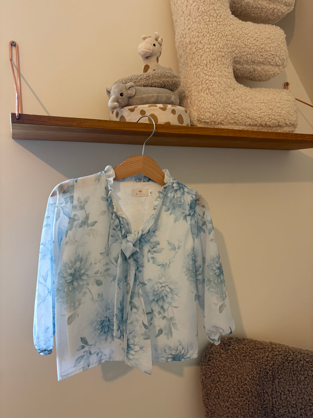 Be Chic - Blauwe Blouse - 92 Be Chic