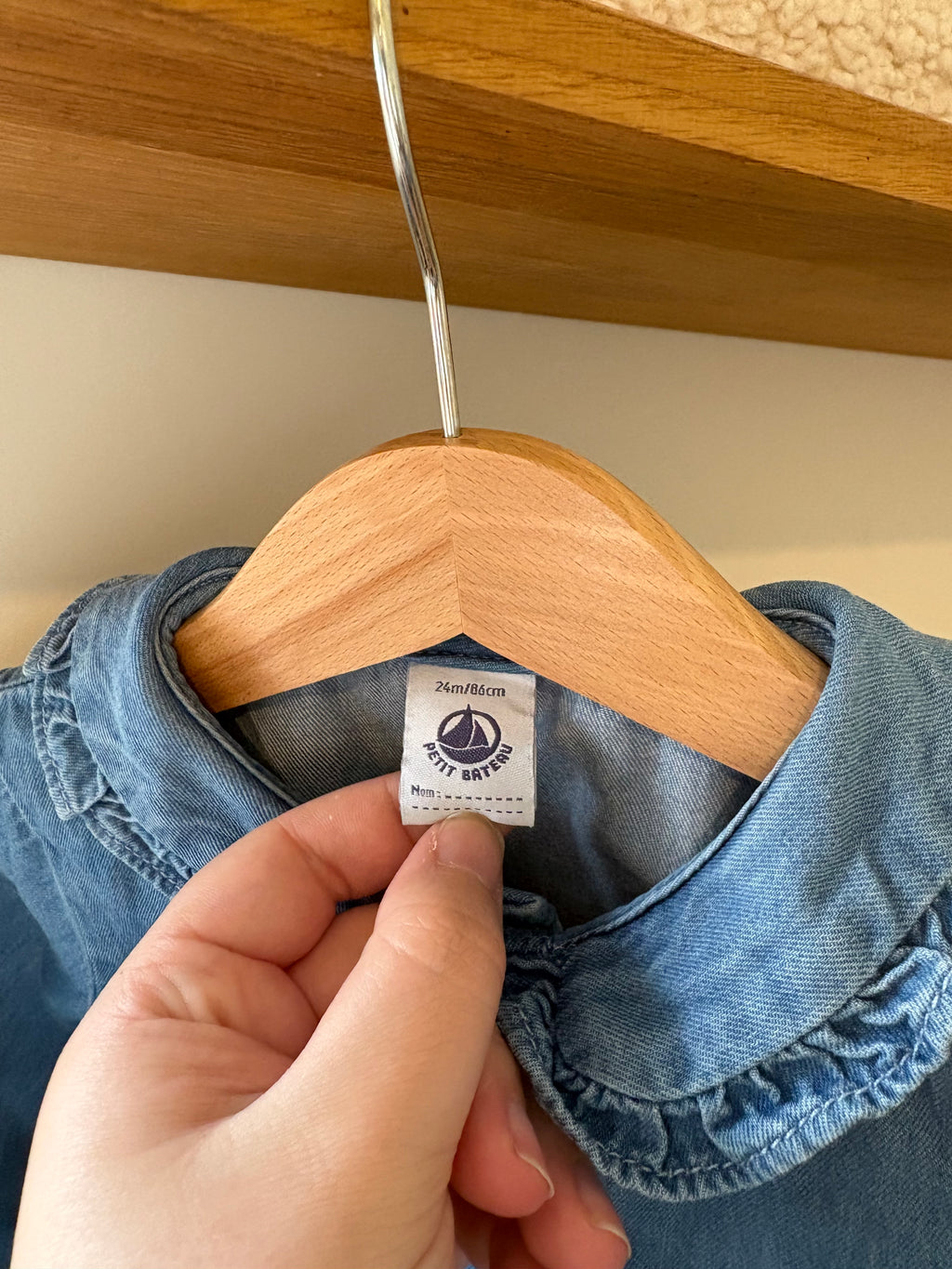 Petit Bateau demin blouse - 86